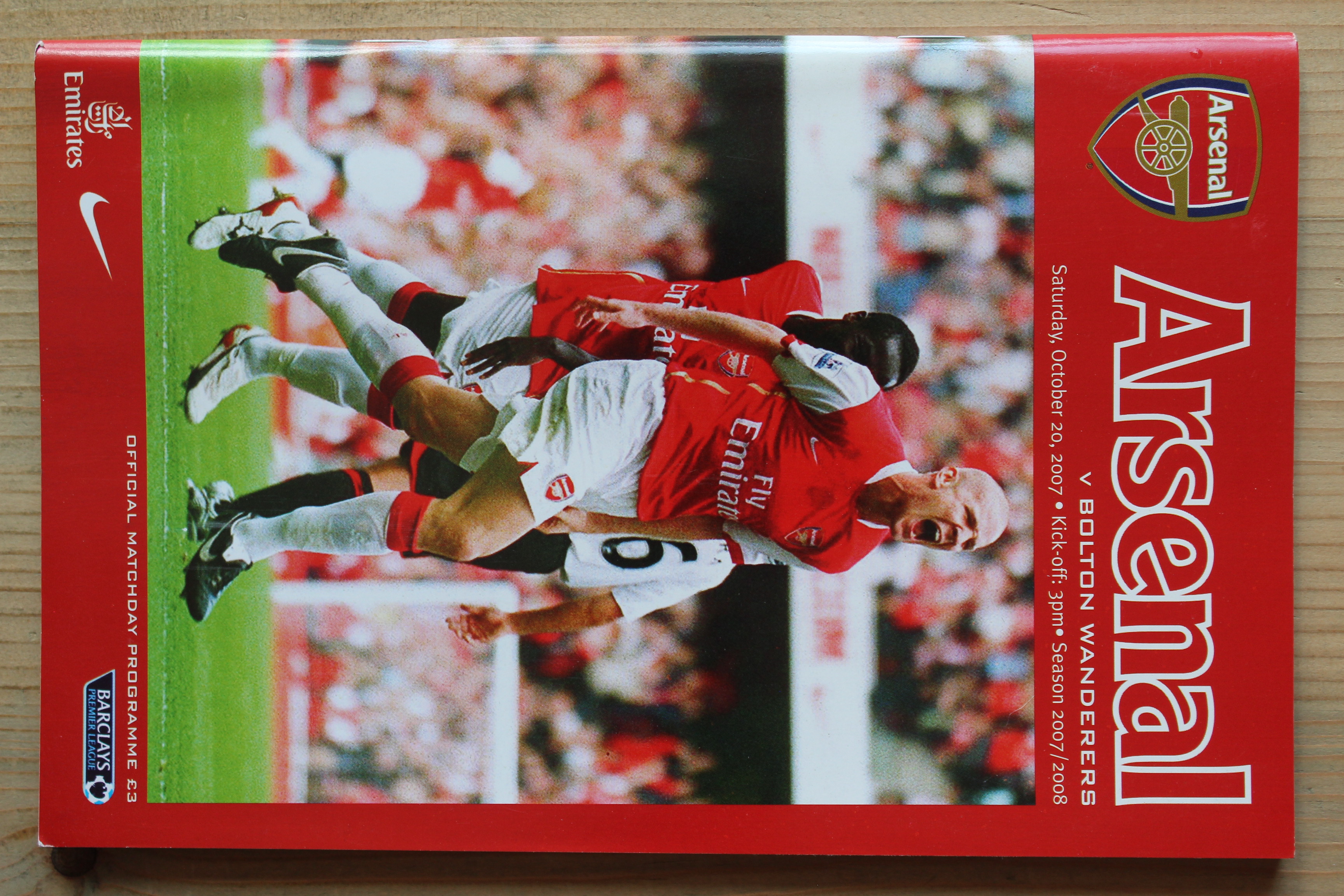 Arsenal FC v Bolton Wanderers FC