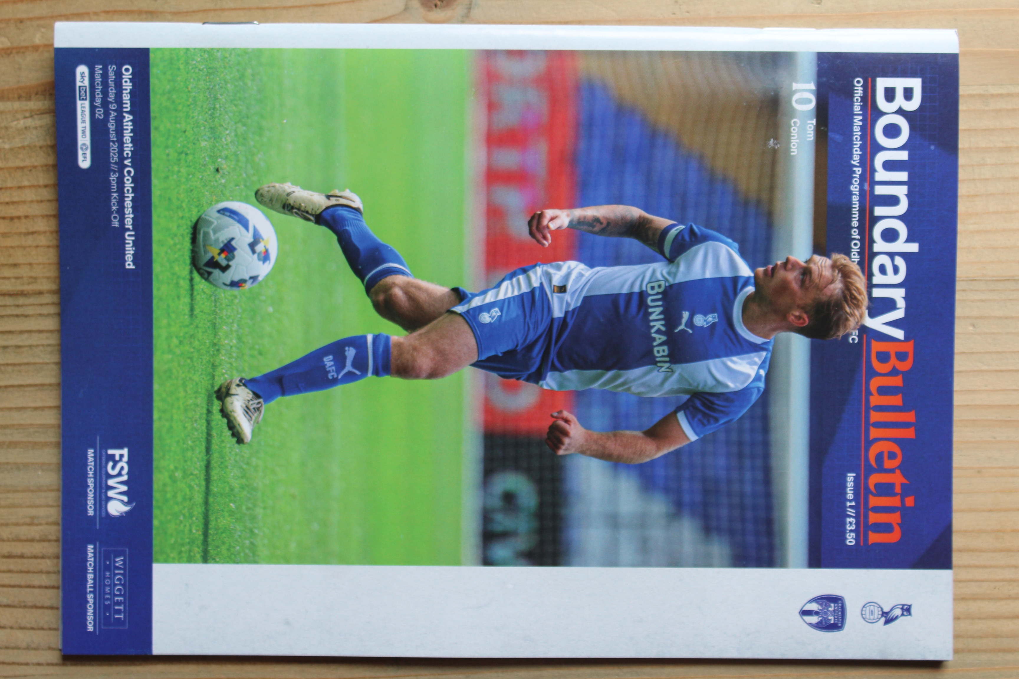 Oldham Athletic FC v Colchester United FC