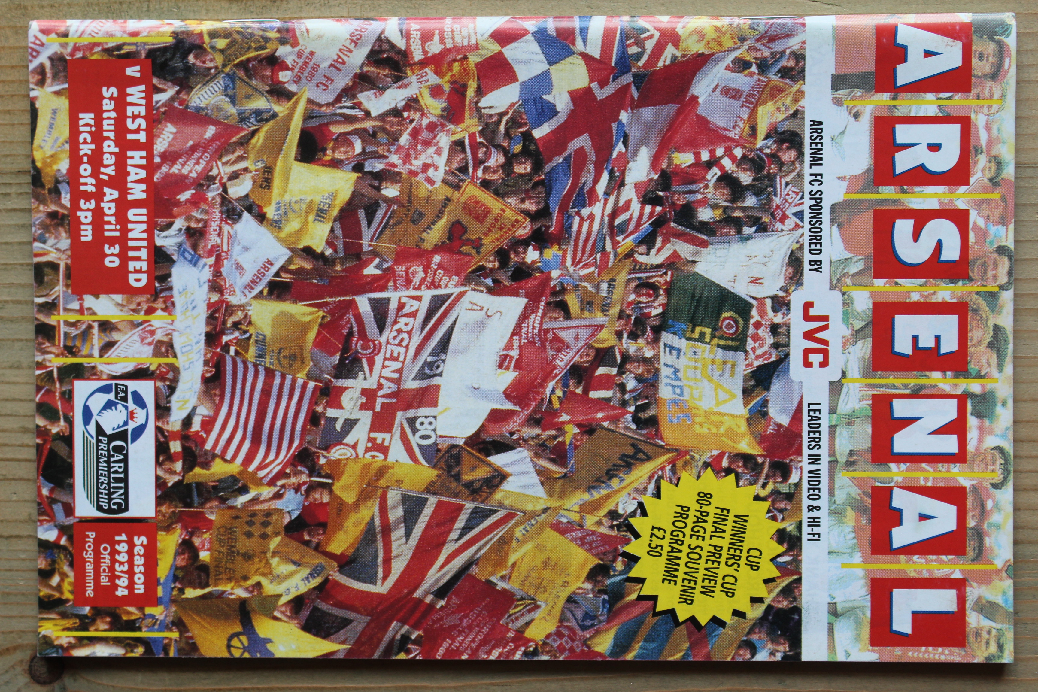 Arsenal FC v West Ham United FC