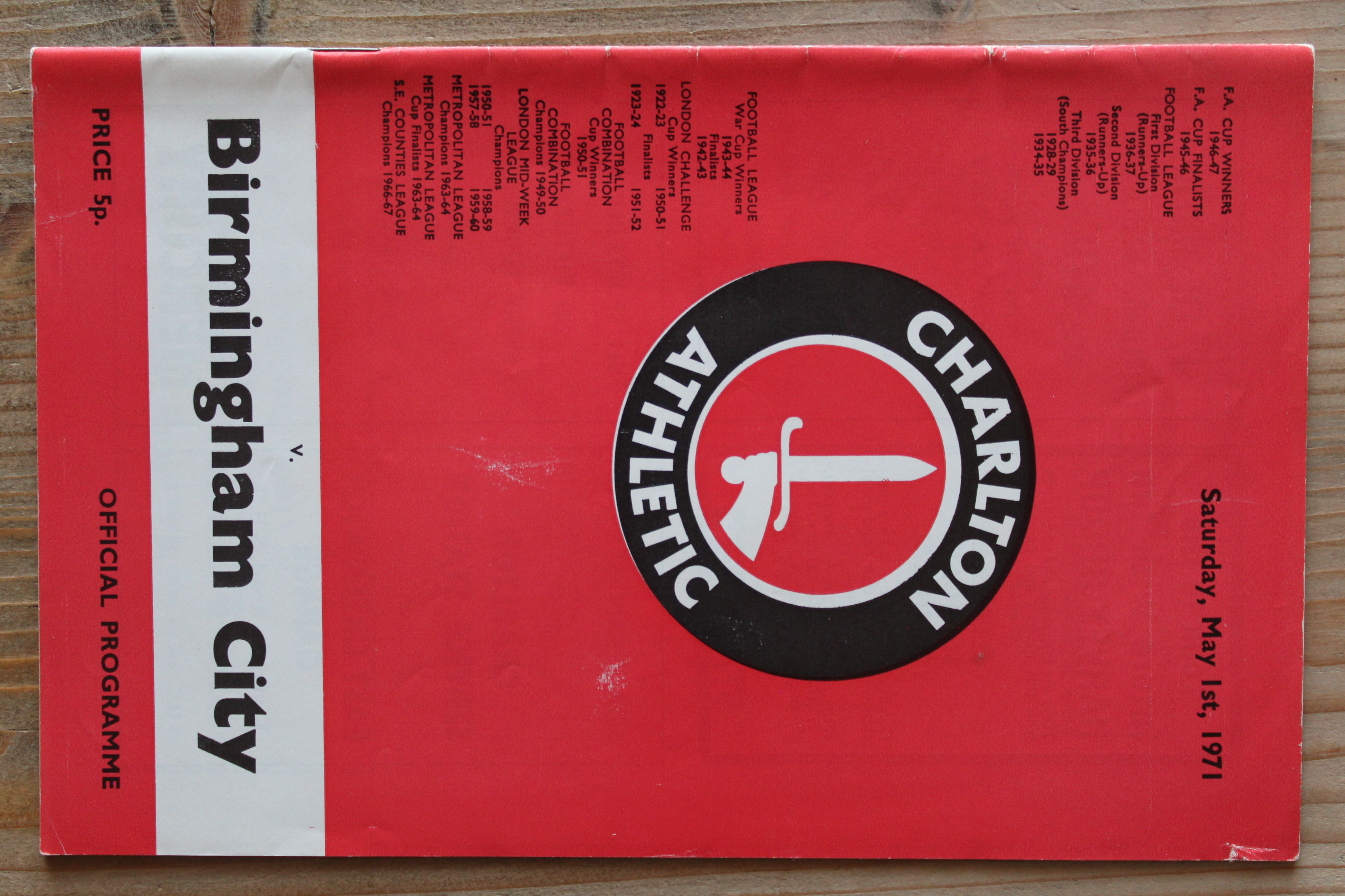 Charlton Athletic FC v Birmingham City FC