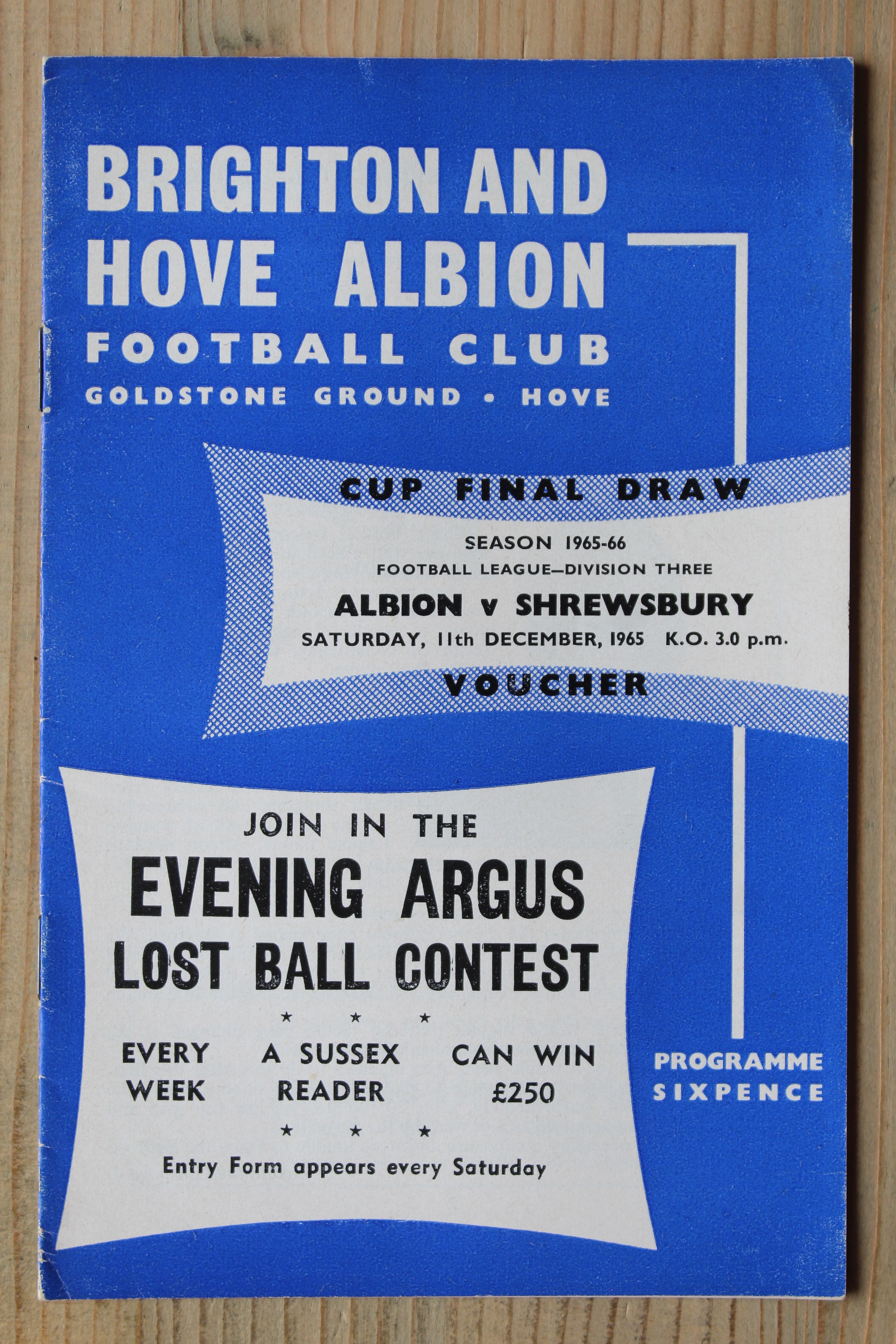 Brighton & Hove Albion FC v Shrewsbury Town FC