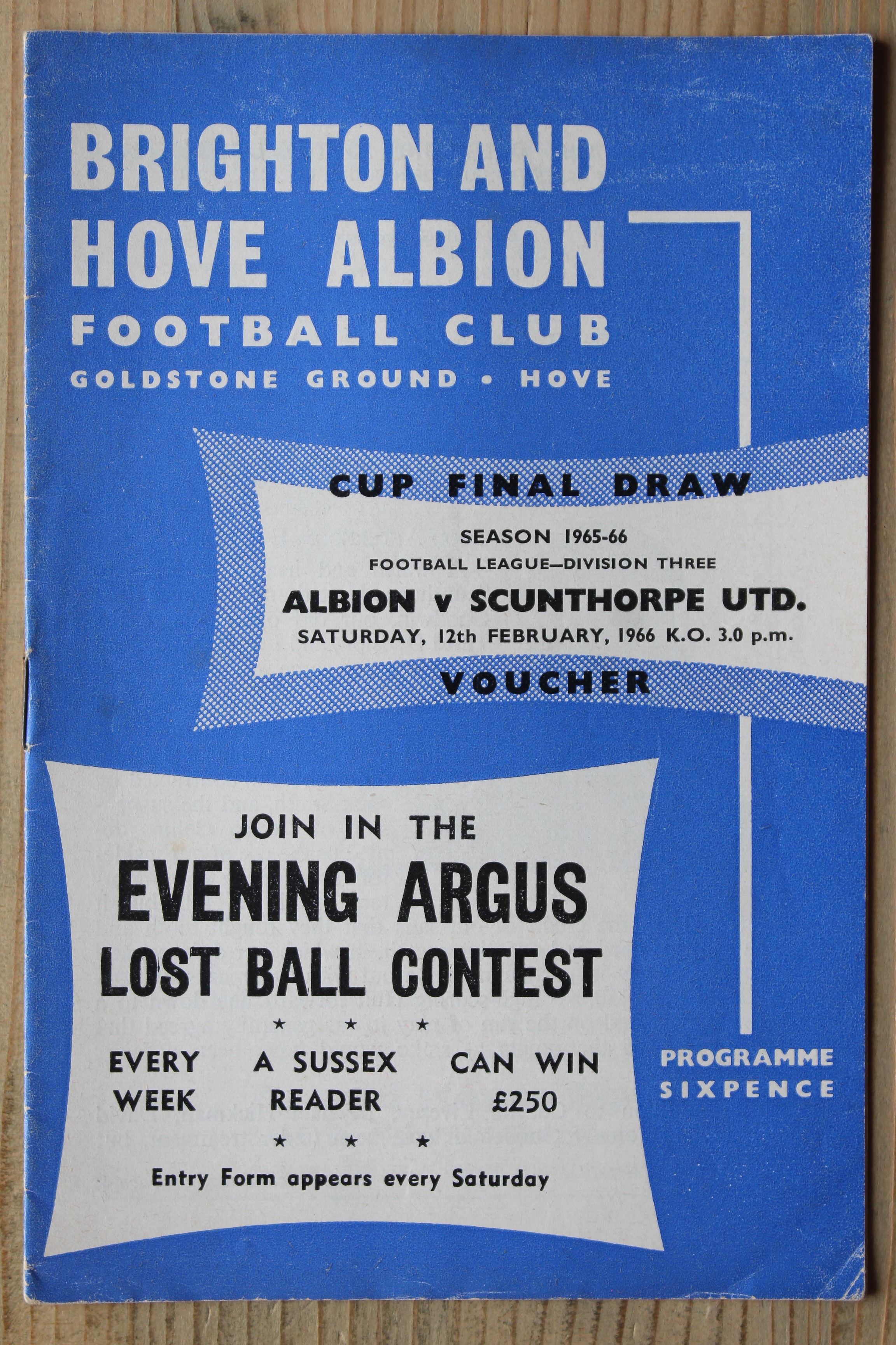 Brighton & Hove Albion FC v Scunthorpe United FC