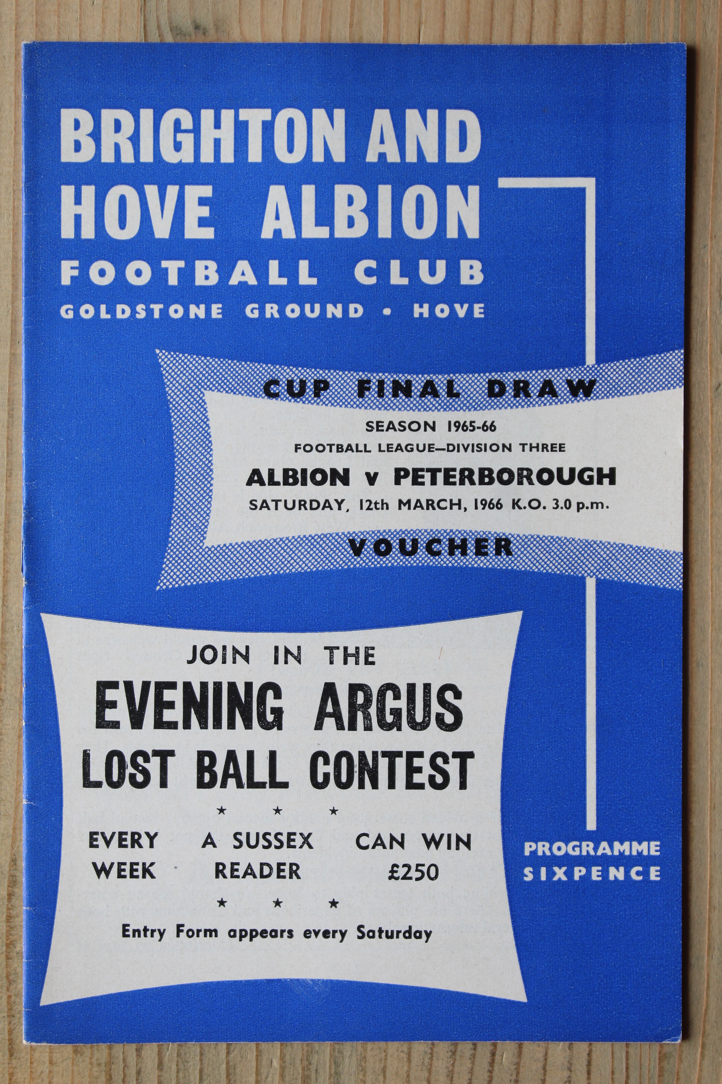Brighton & Hove Albion FC v Peterborough United FC