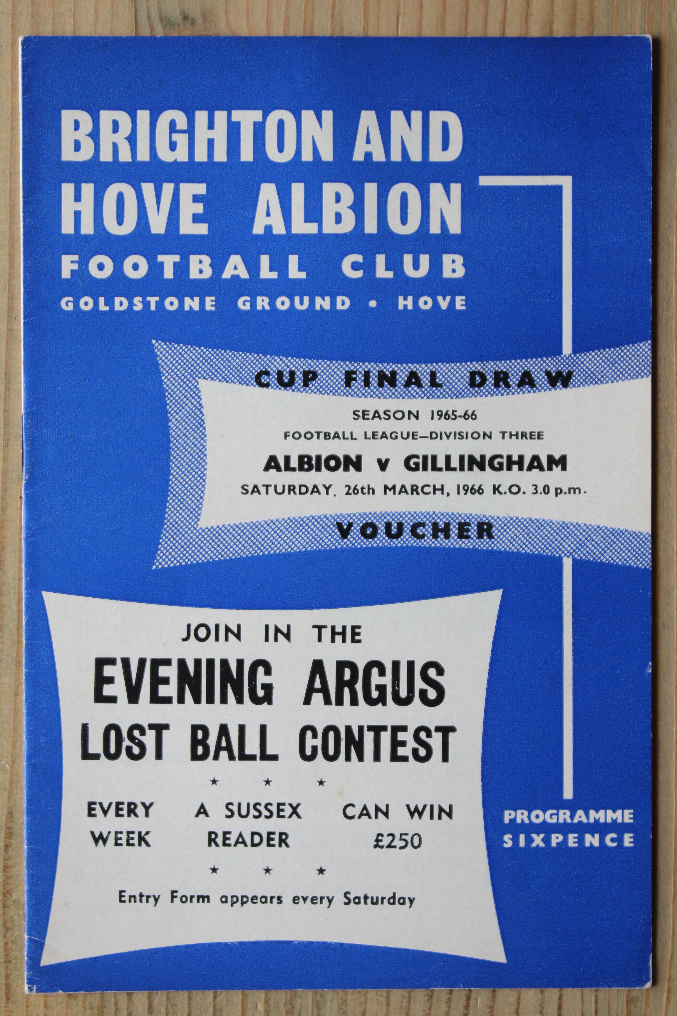 Brighton & Hove Albion FC v Gillingham FC
