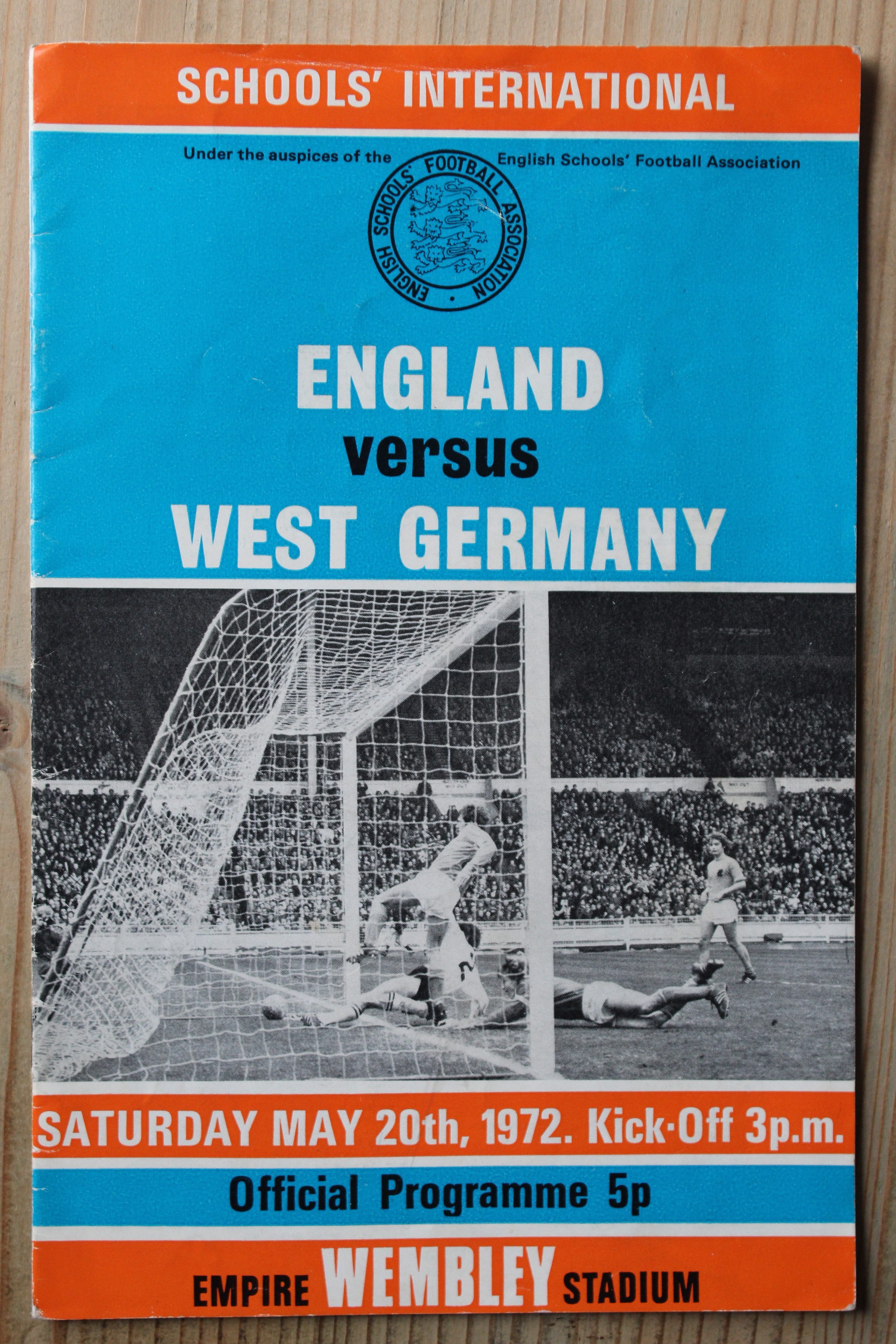 England (Schools) v West Germany (Schools)