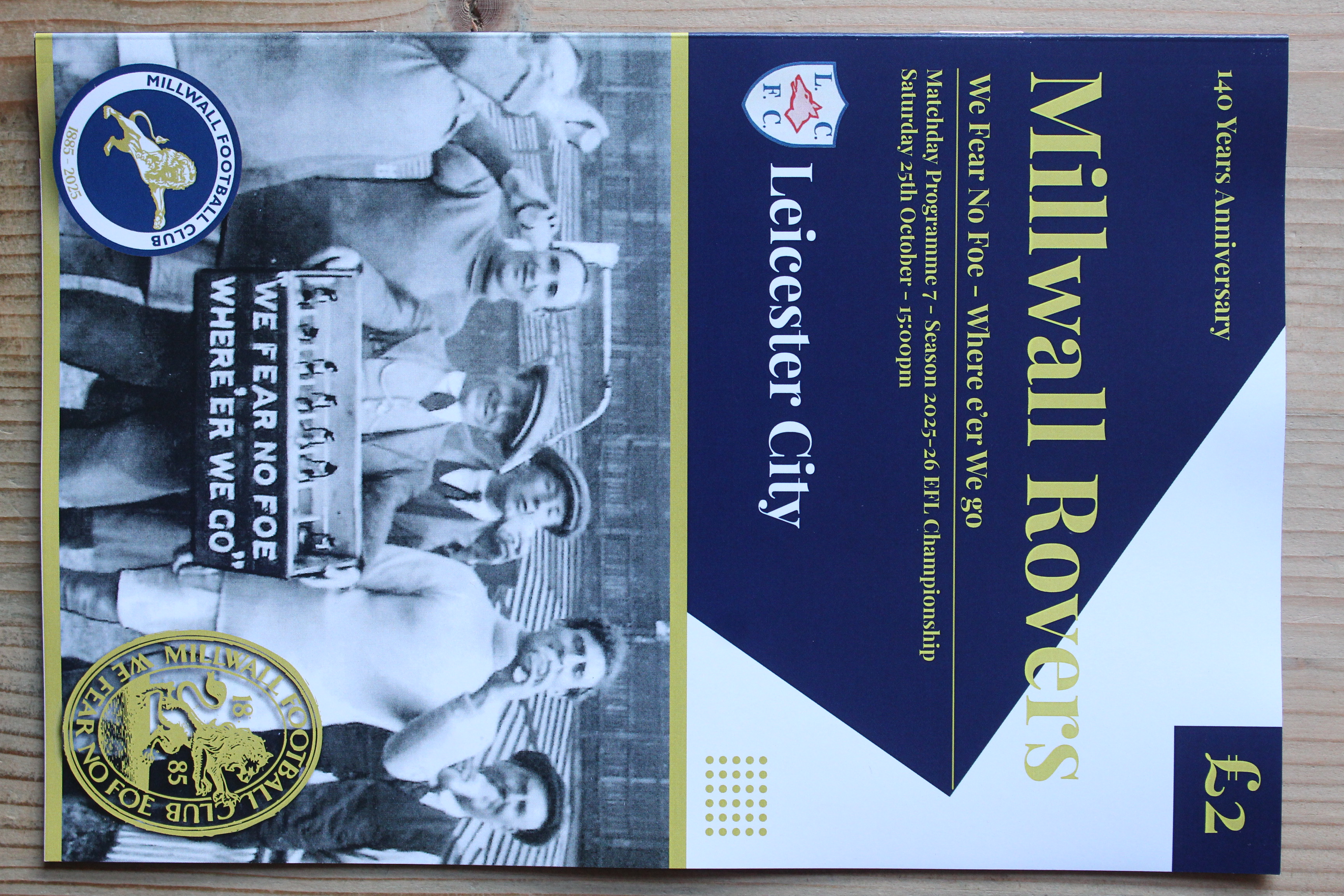 Millwall FC v Leicester City FC