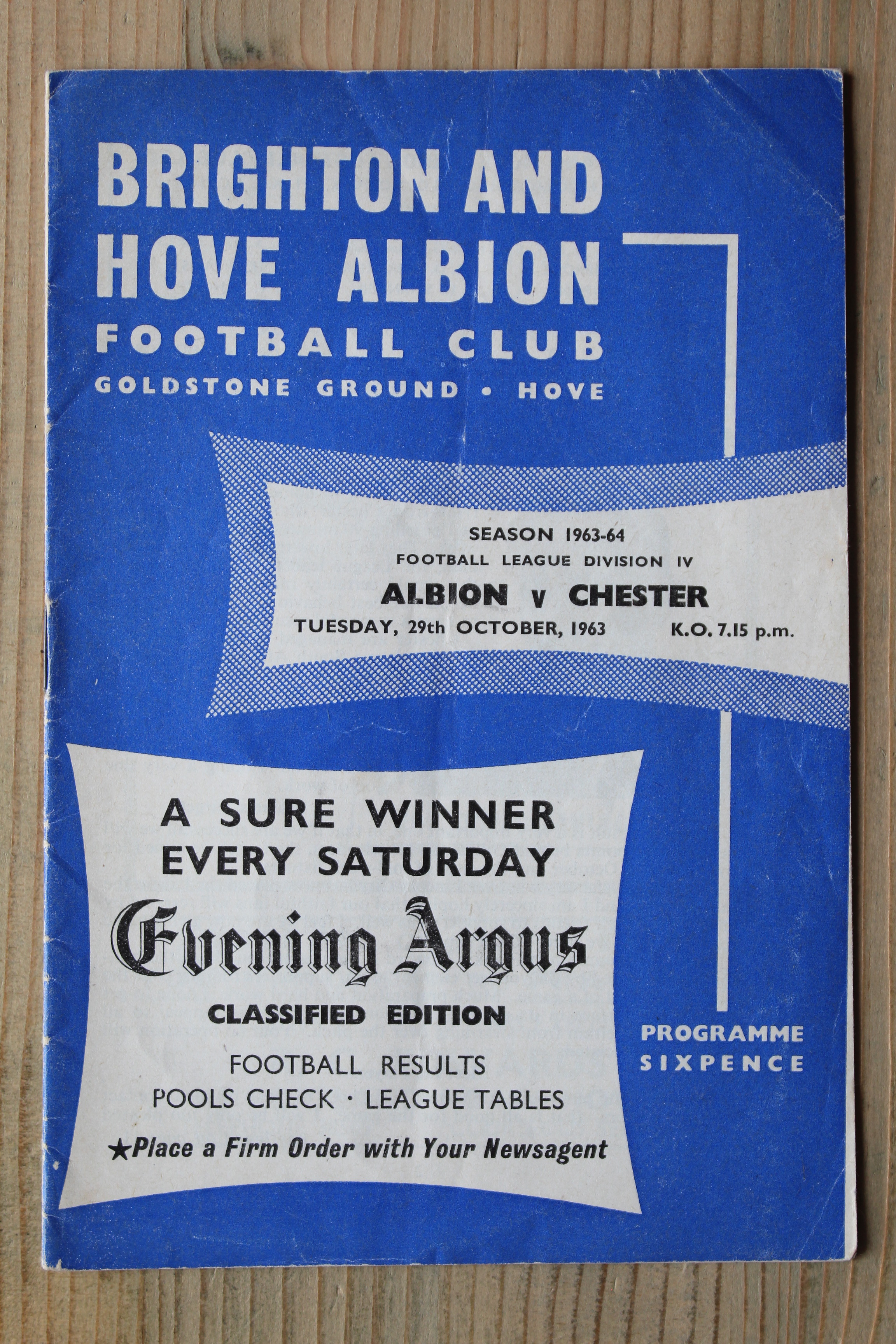 Brighton & Hove Albion FC v Chester City FC