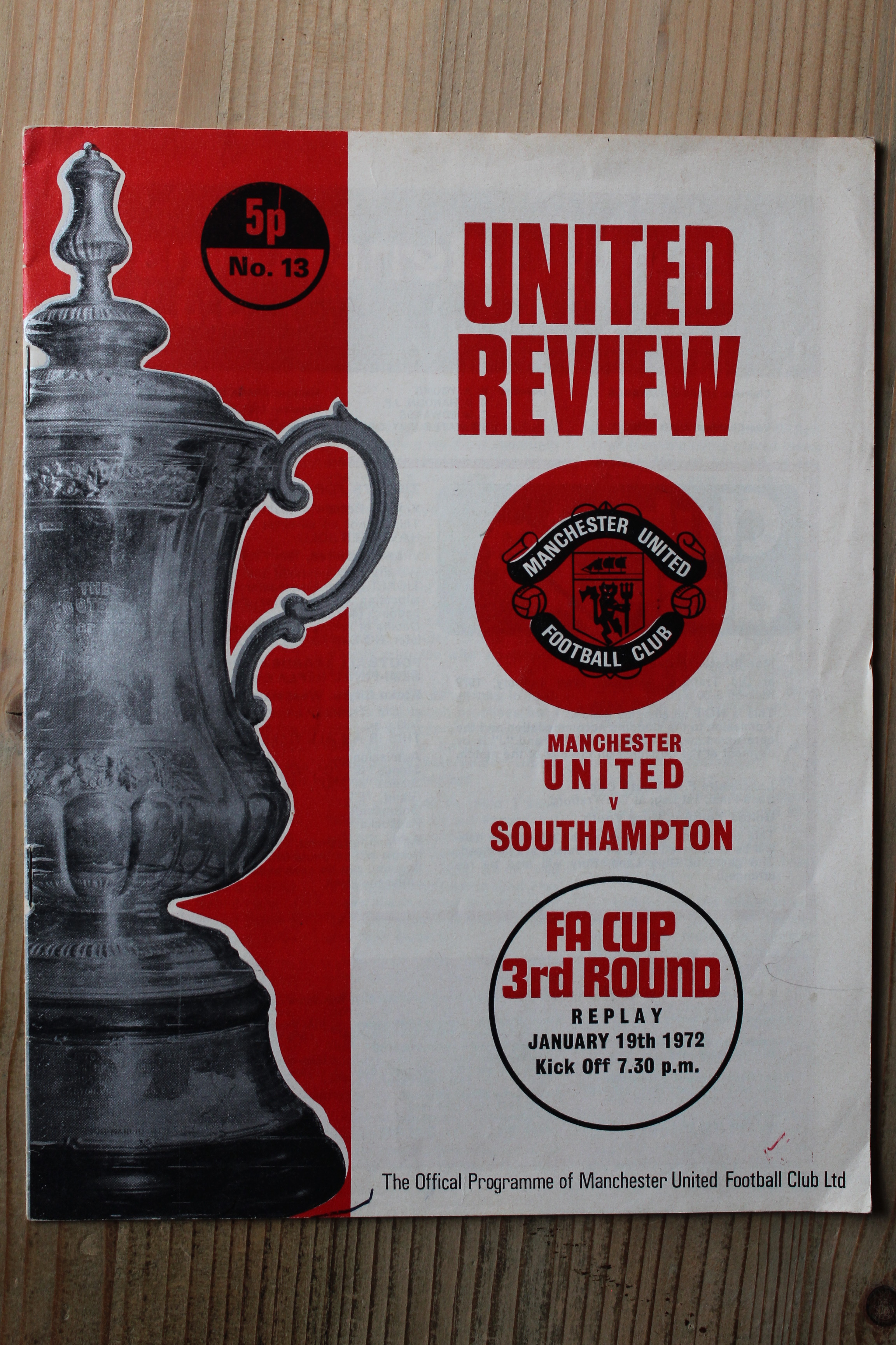 Manchester United FC v Southampton FC