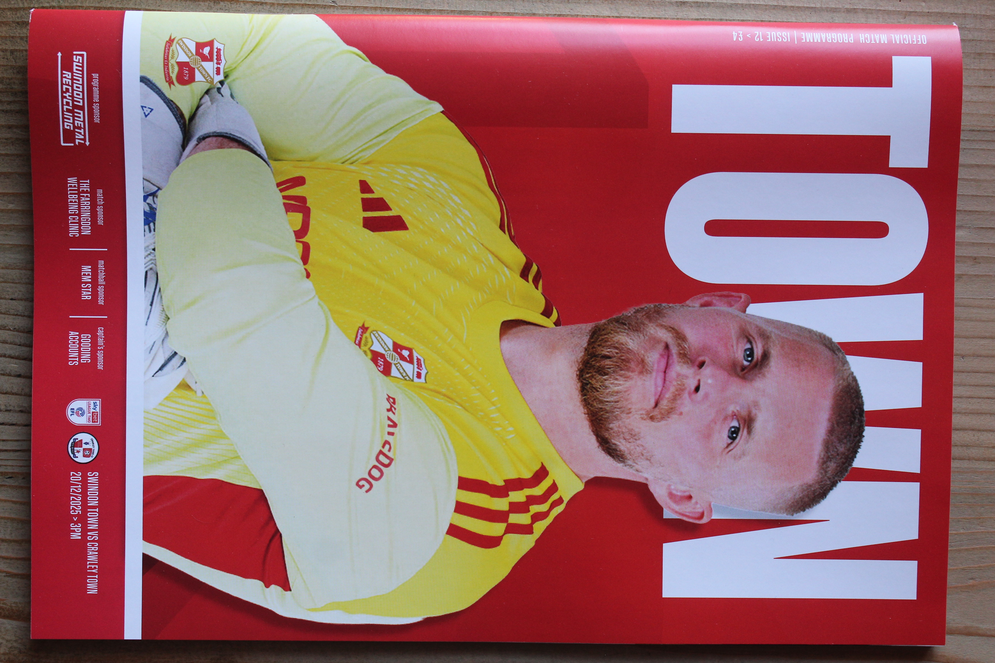 Swindon Town FC v Crawley Town FC