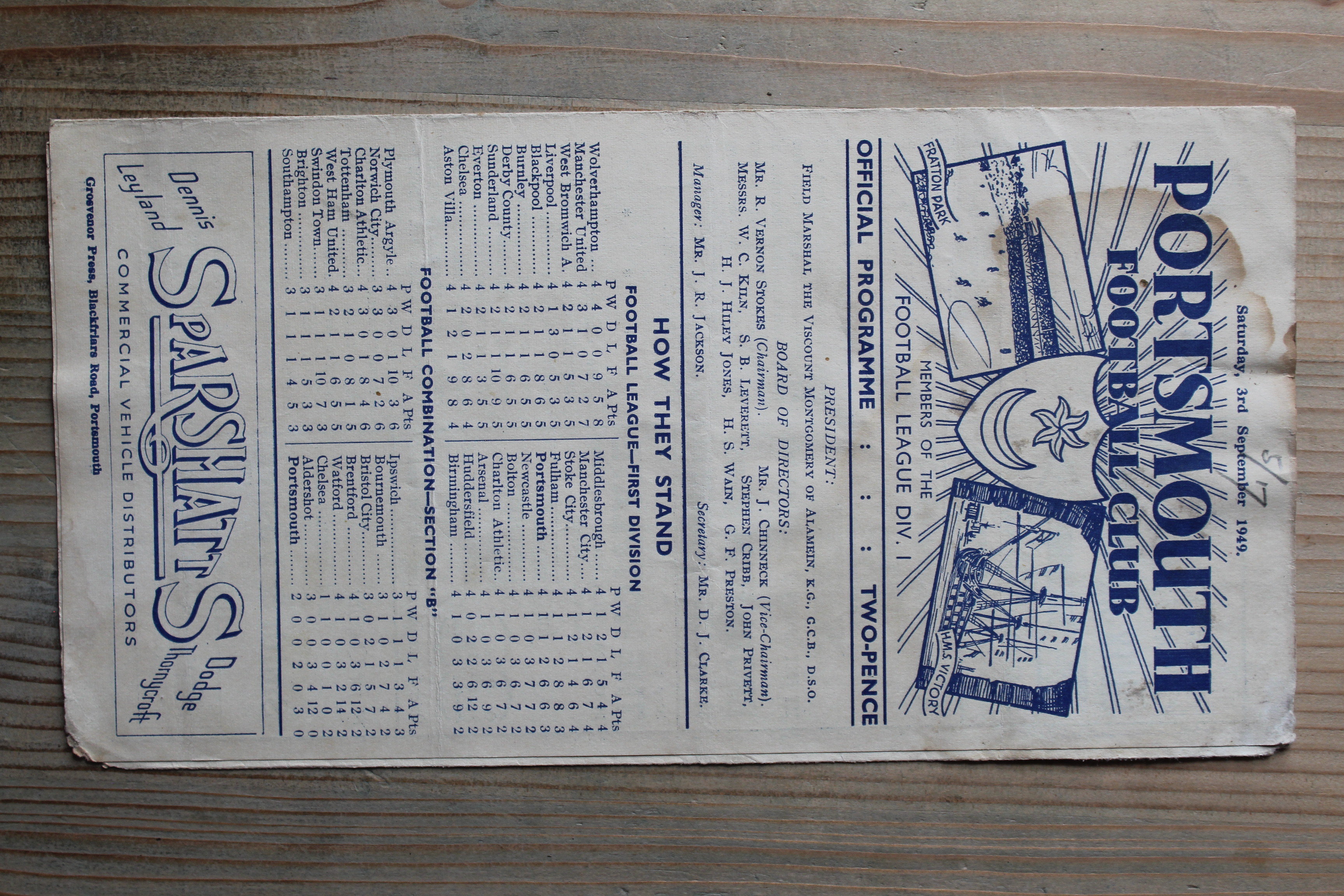 Portsmouth (Res) v Brentford (Res)