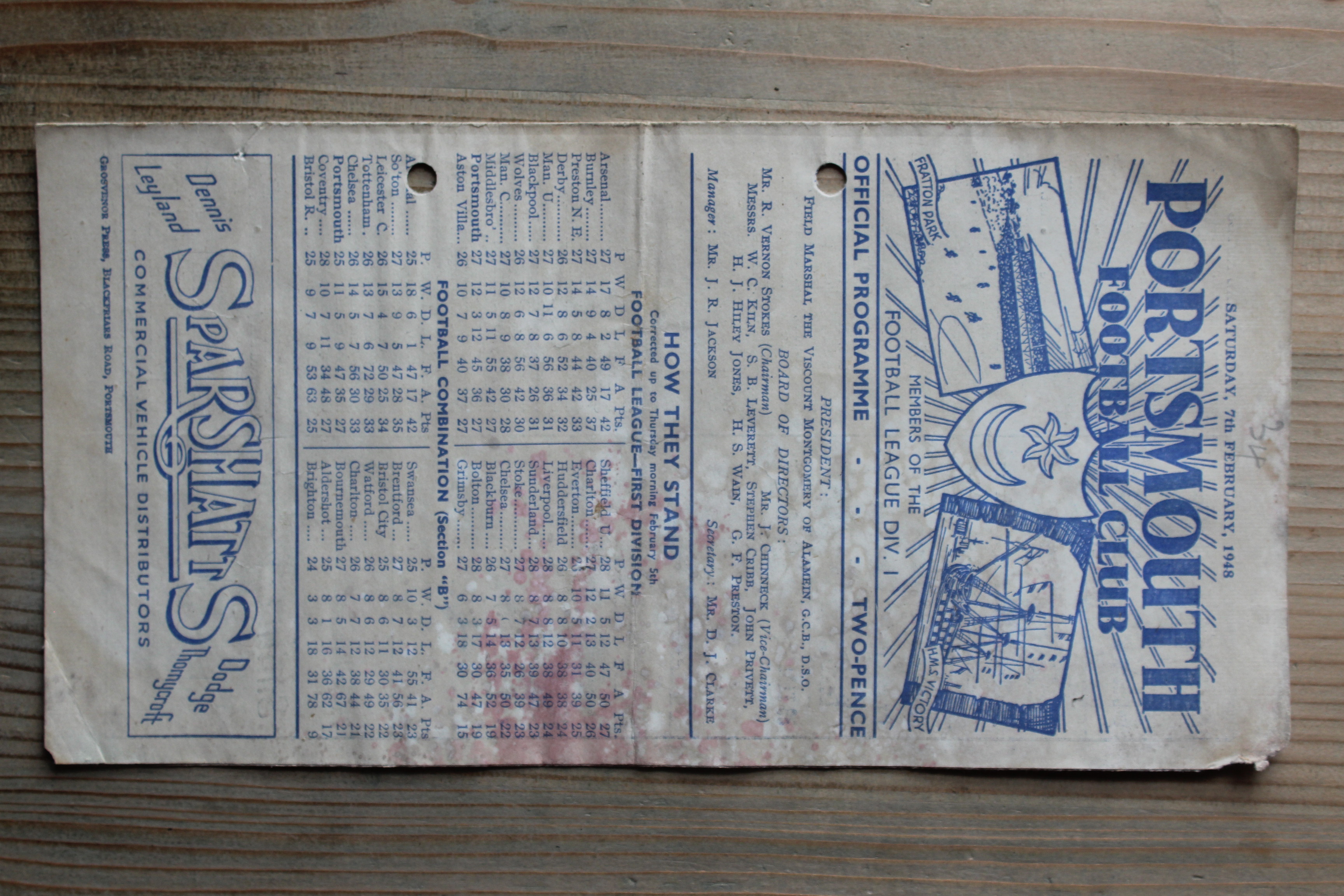 Portsmouth FC v Birmingham City FC