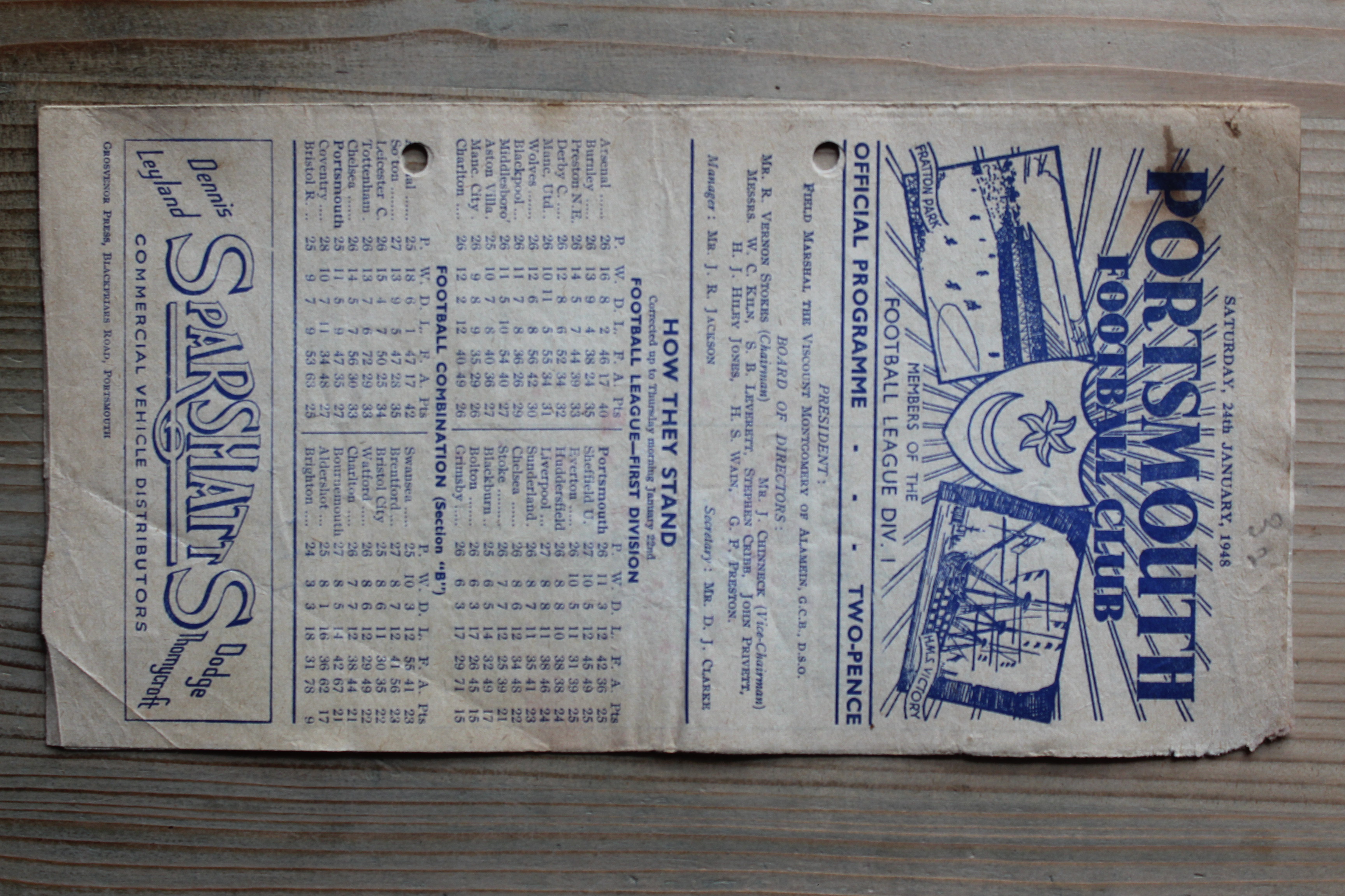 Portsmouth FC v Preston North End FC