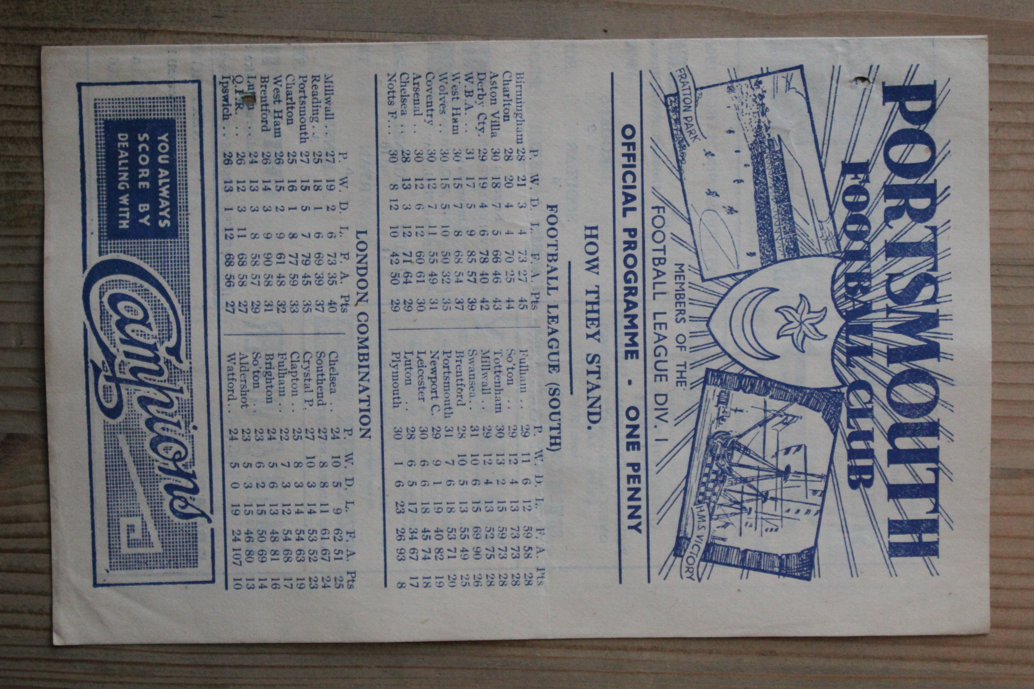 Portsmouth FC v West Bromwich Albion FC 