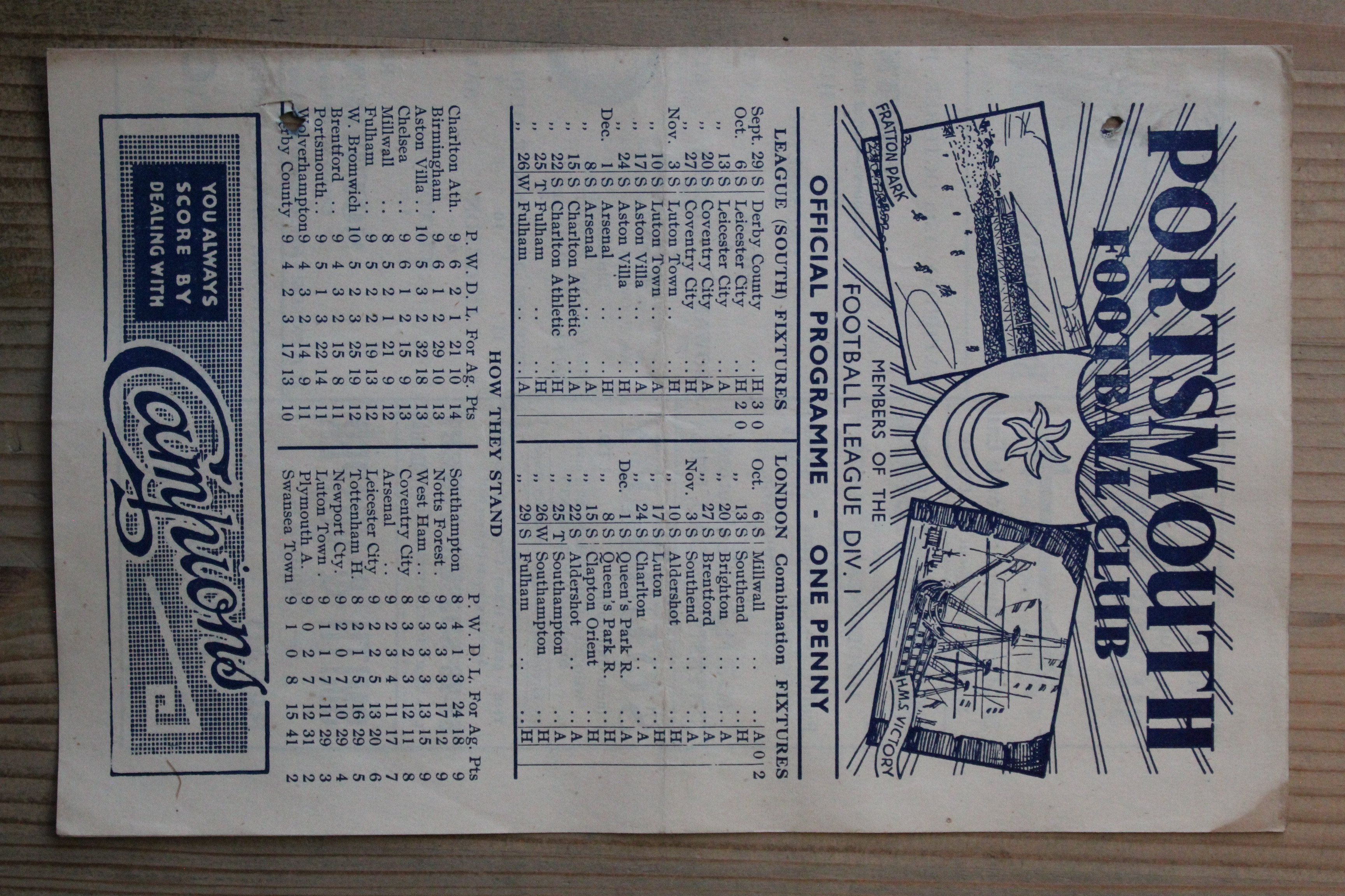 Portsmouth (Res) v Southend United (Res)