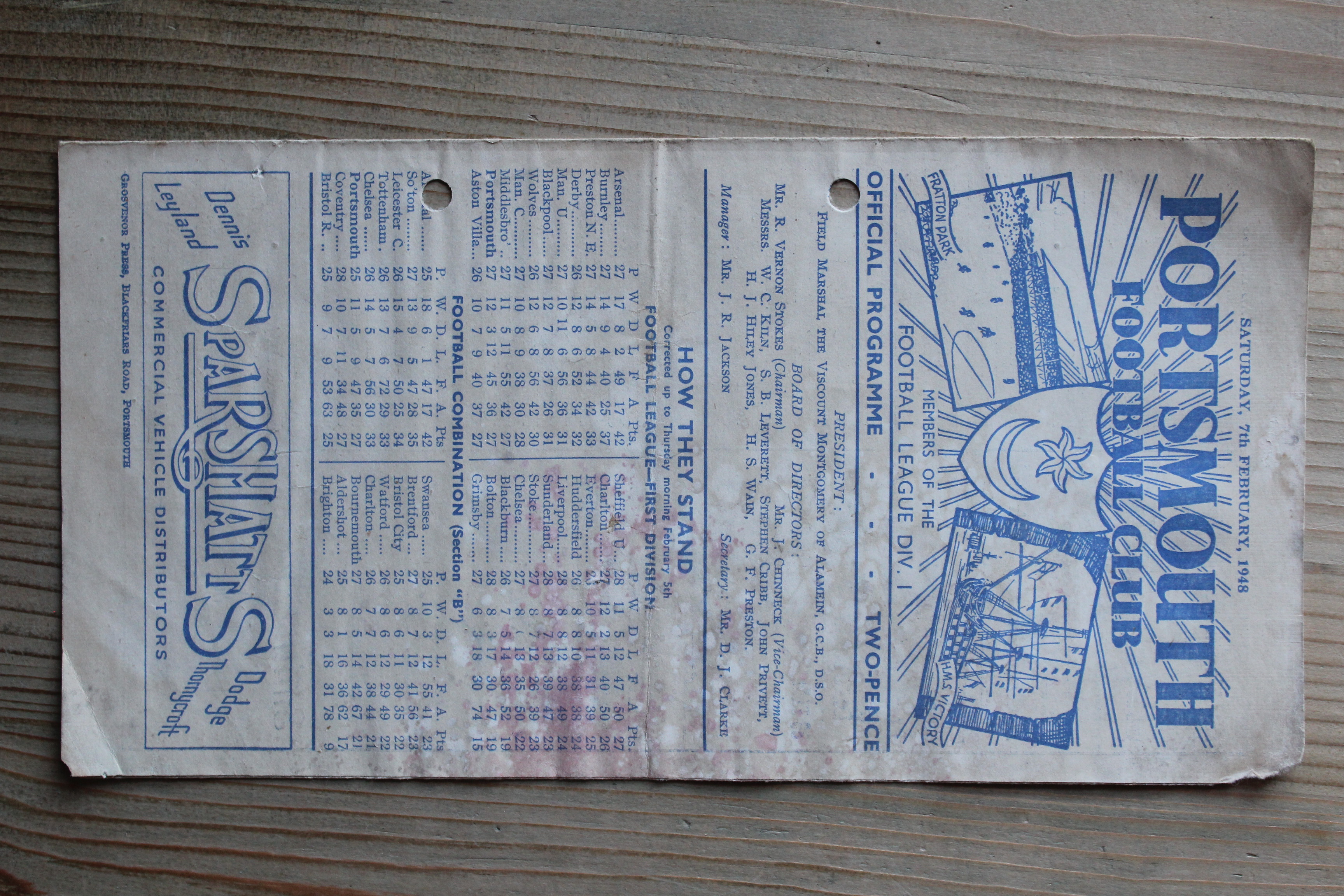 Portsmouth FC v Birmingham City FC