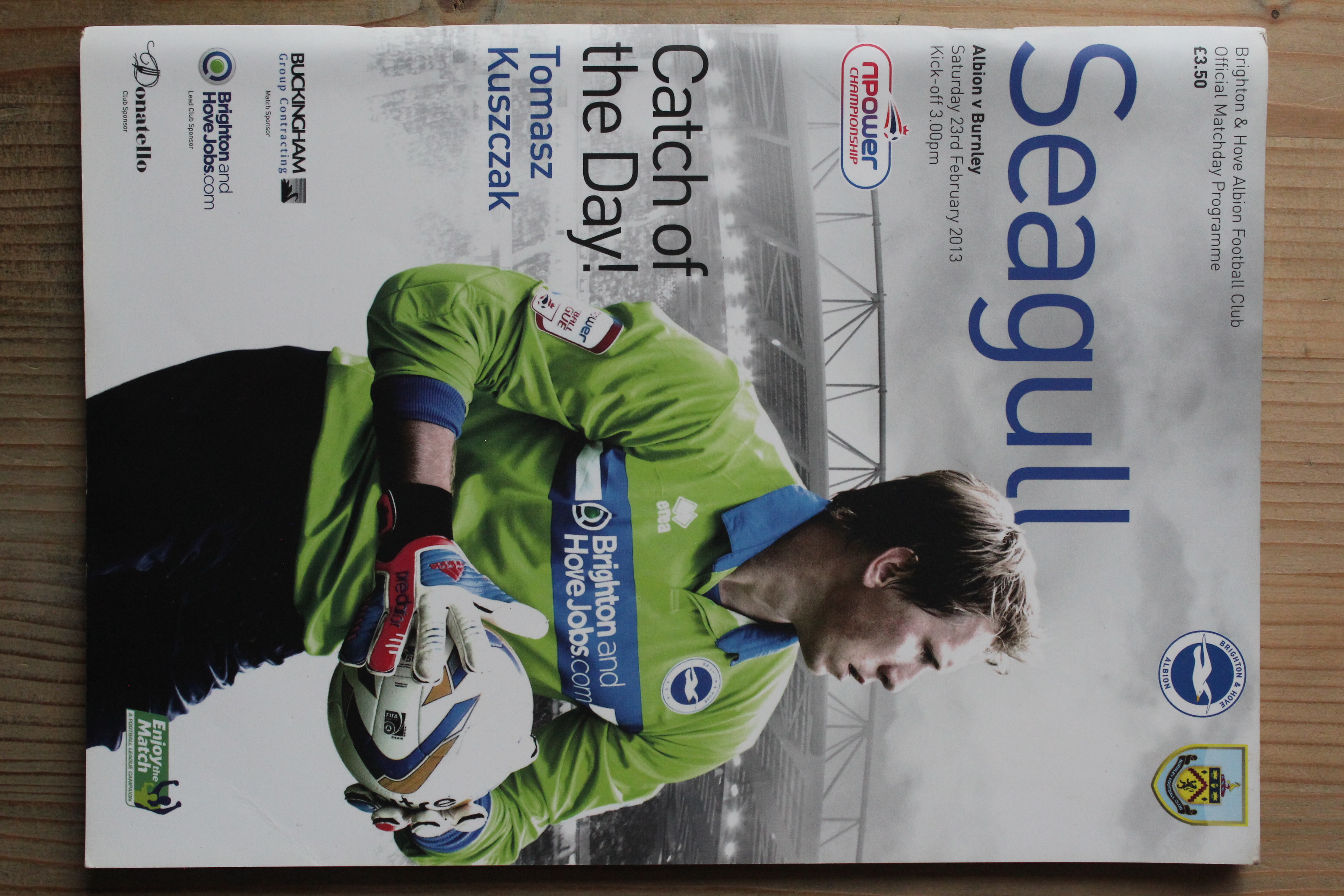 Brighton & Hove Albion FC v Burnley FC