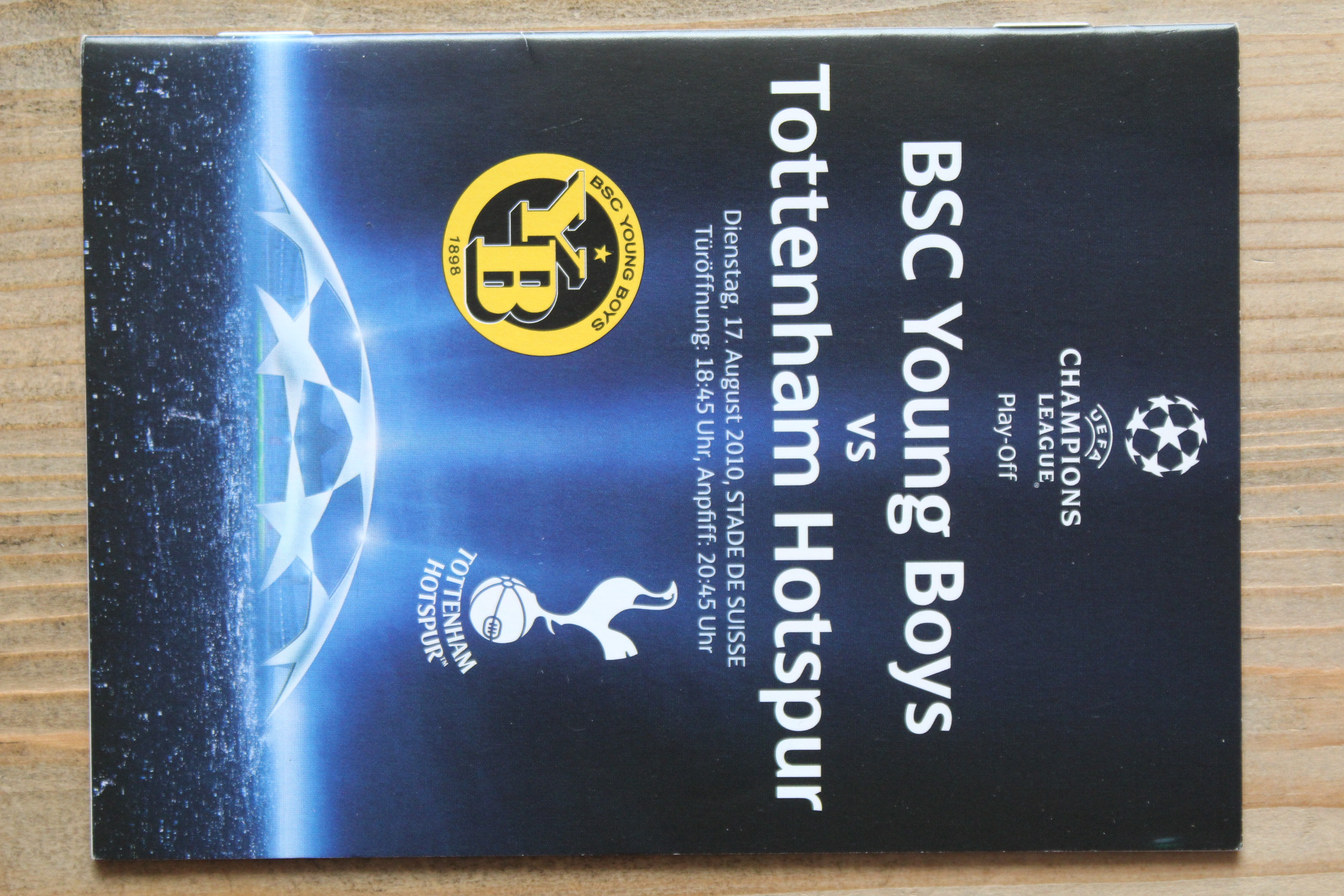 BSC Young Boy`s Bern v Tottenham Hotspur FC
