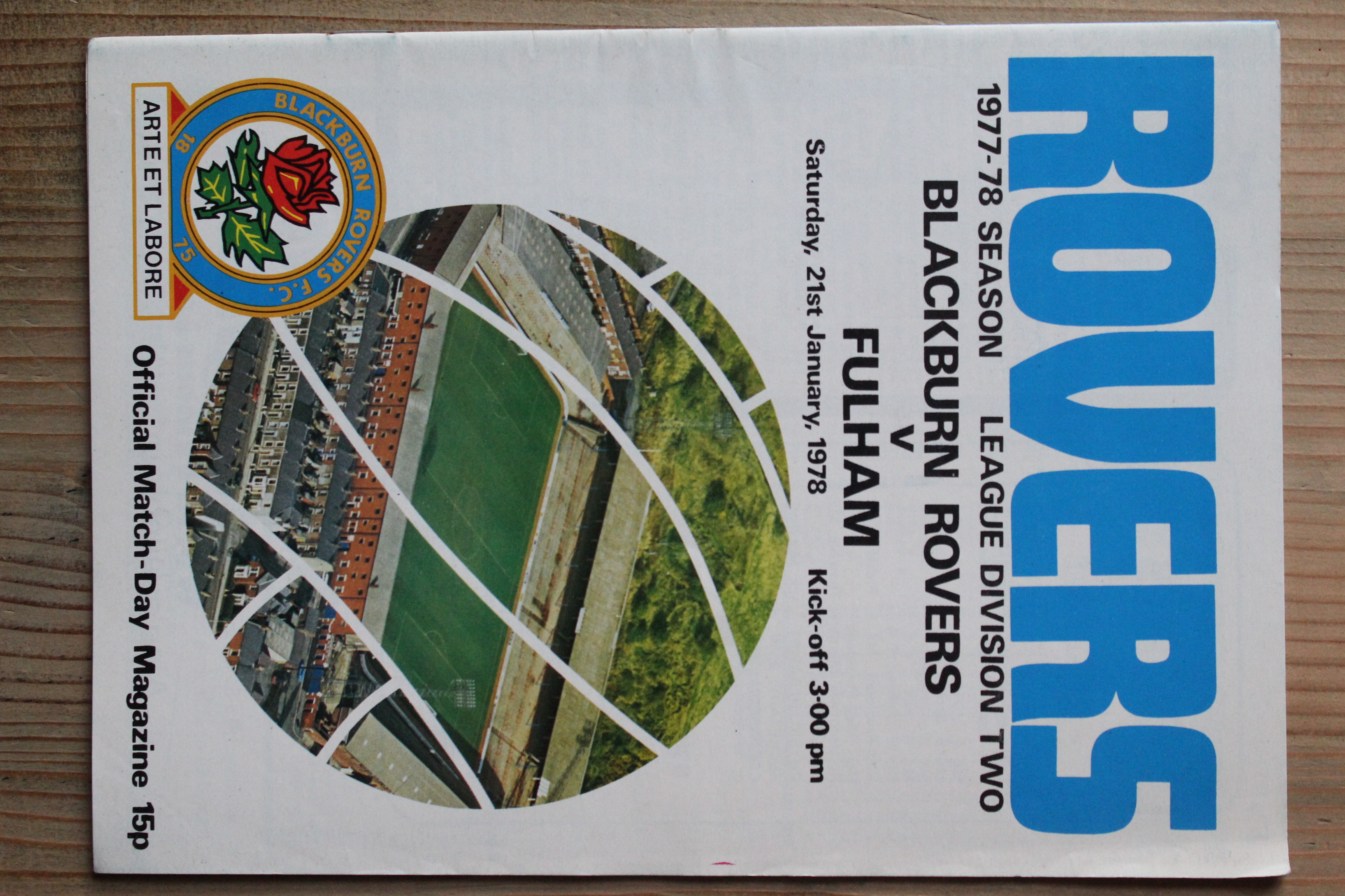 Blackburn Rovers FC v Fulham FC