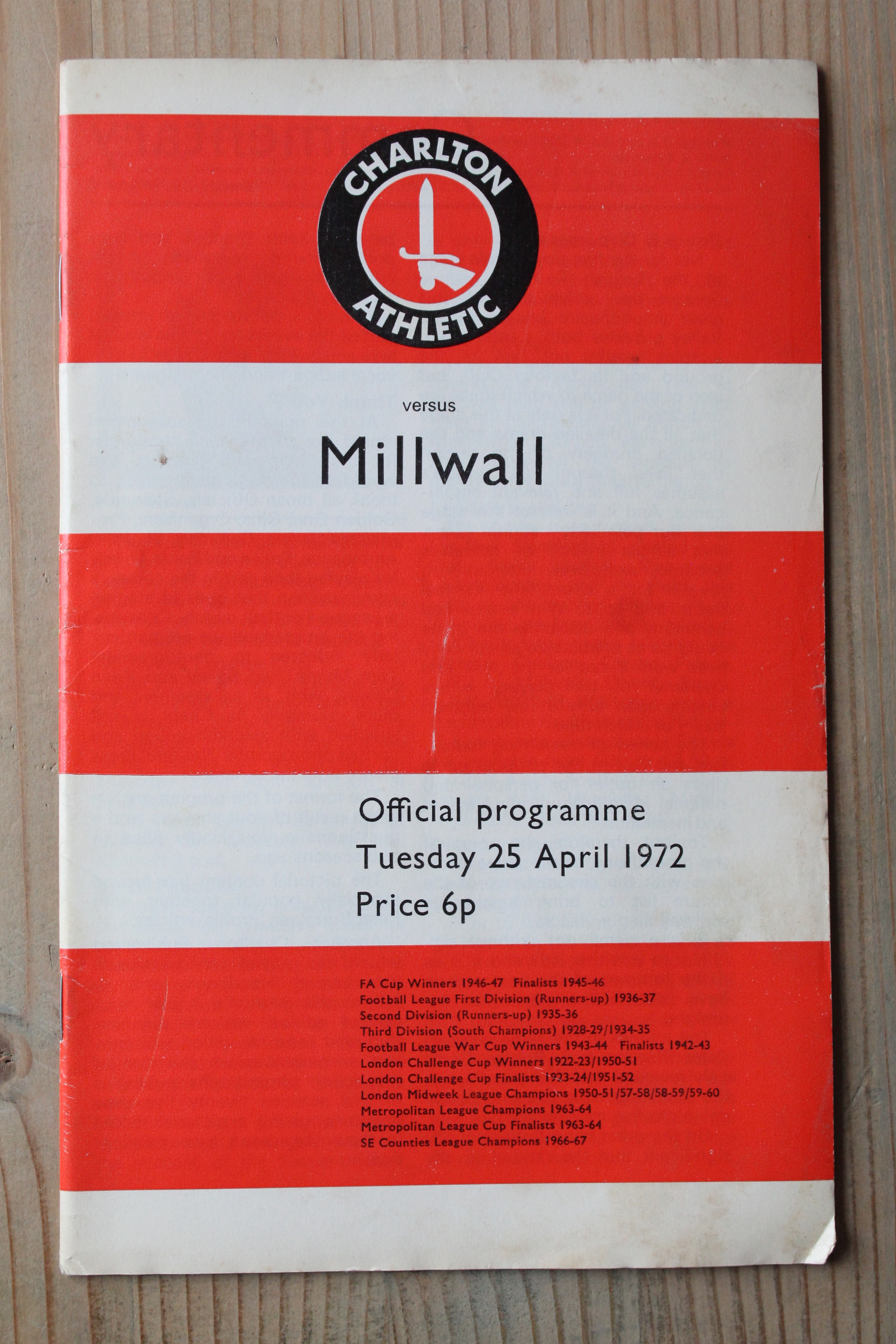 Charlton Athletic FC v Millwall FC