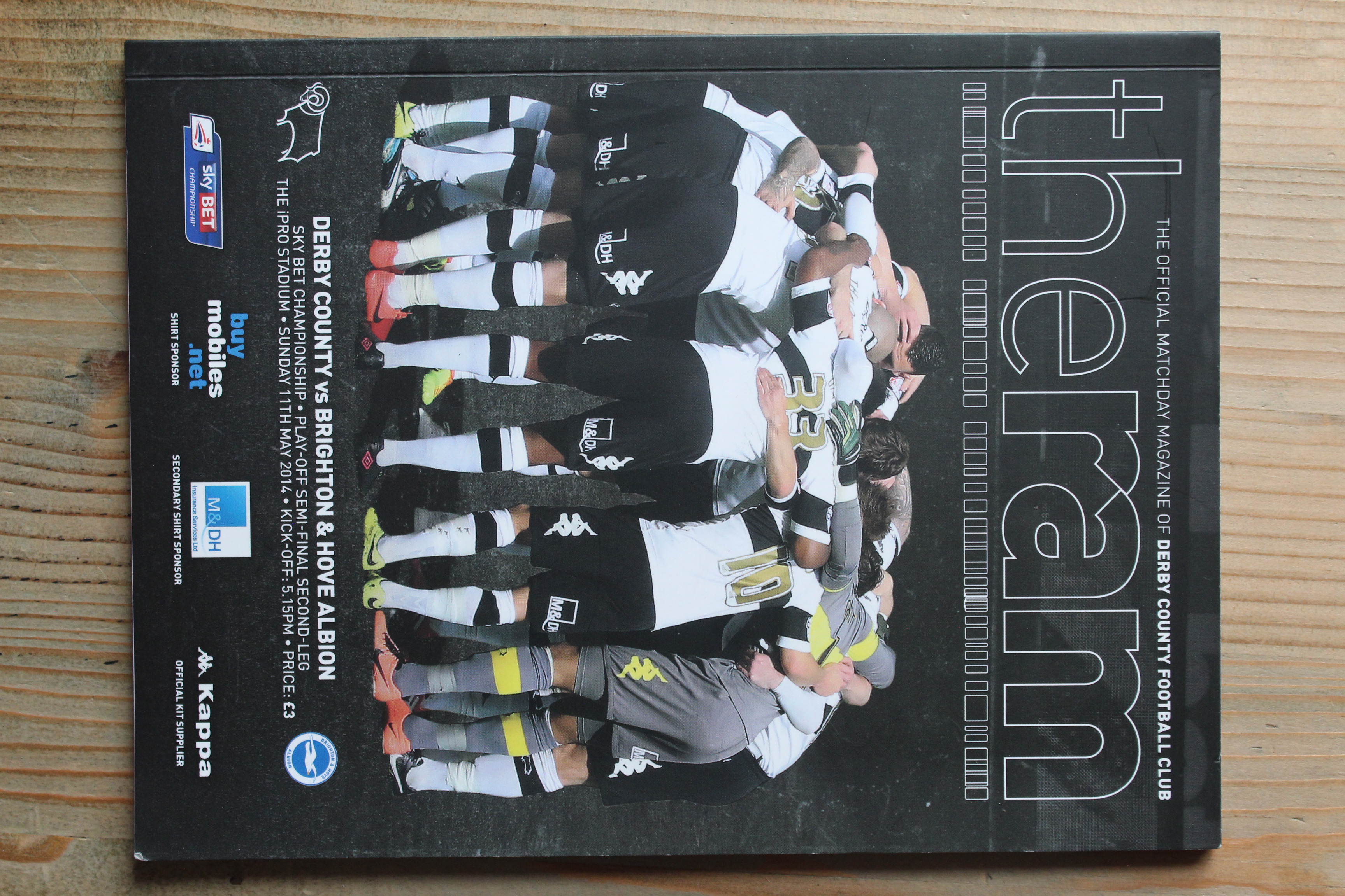 Derby County FC v Brighton & Hove Albion FC