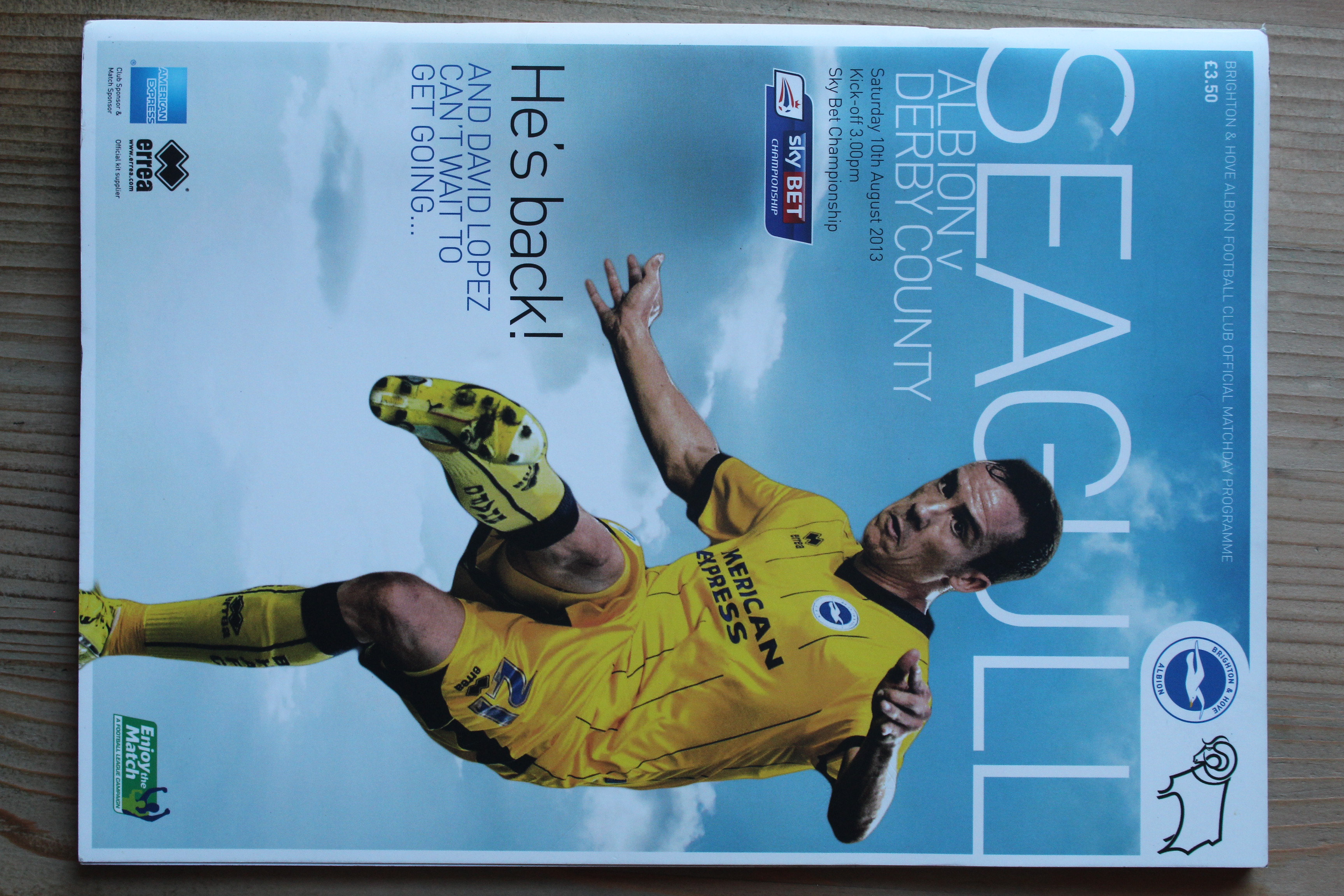 Brighton & Hove Albion FC v Derby County FC