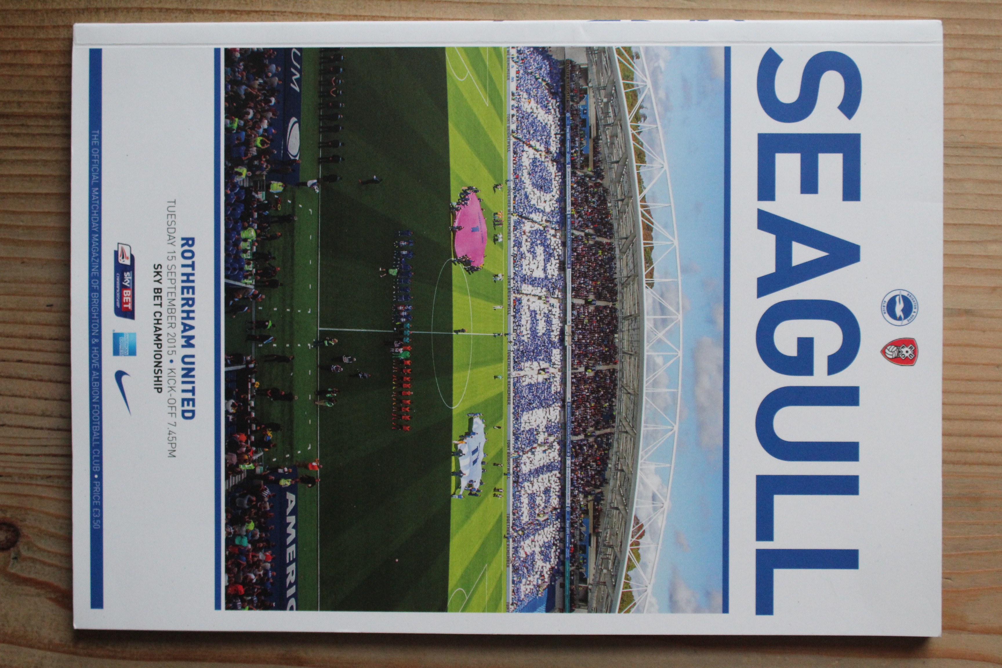 Brighton & Hove Albion FC v Rotherham United FC