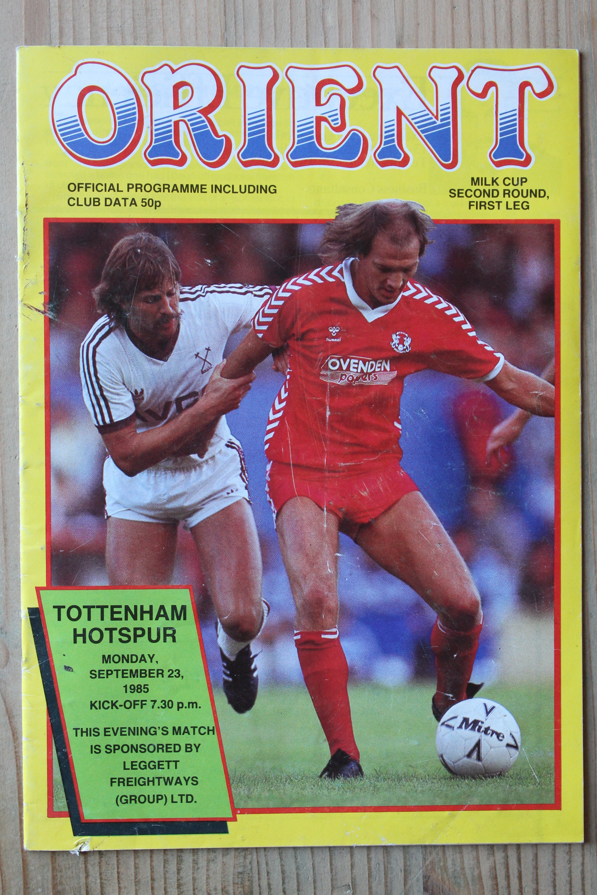Orient v Tottenham Hotspur FC