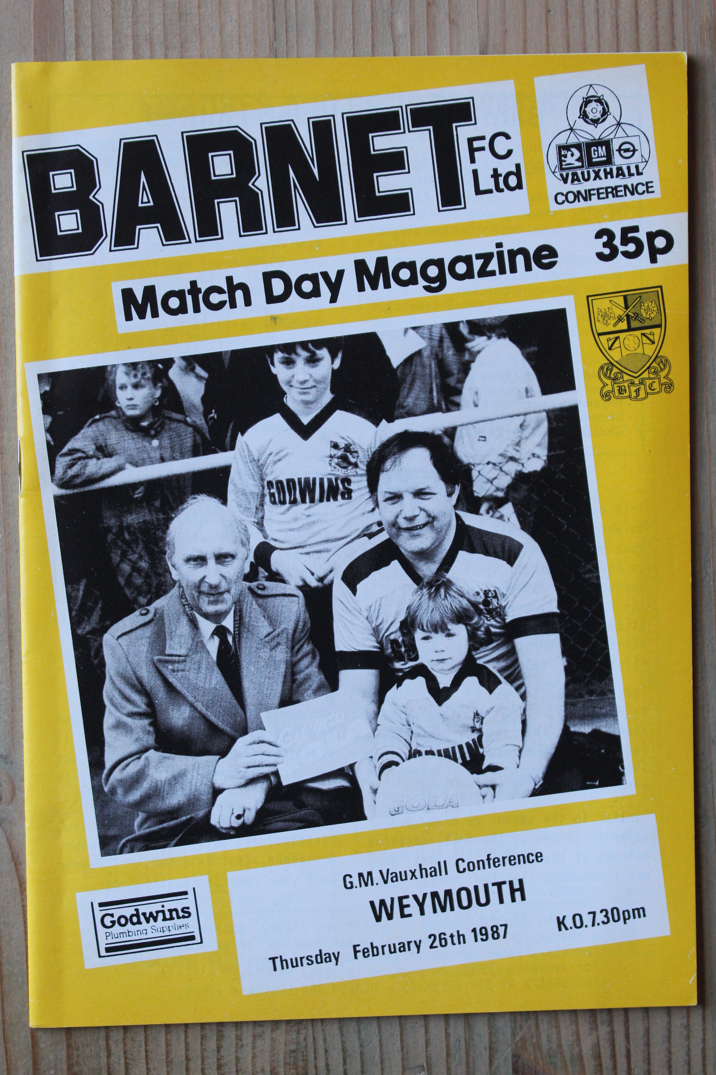 Barnet FC v Weymouth