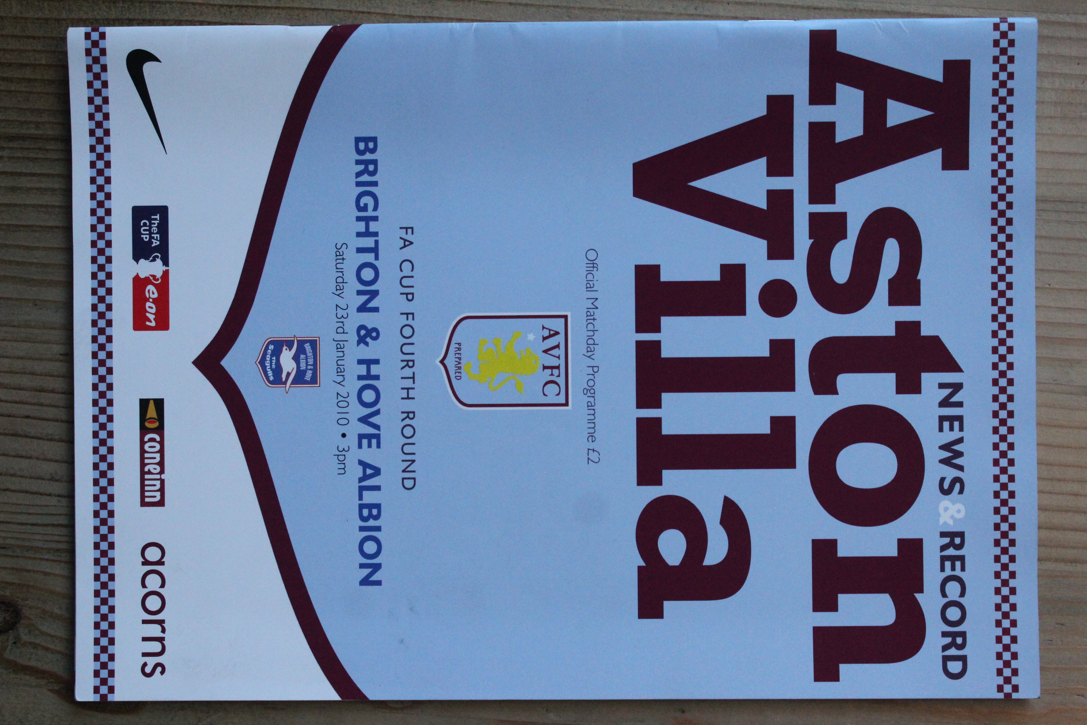 Aston Villa FC v Brighton & Hove Albion FC