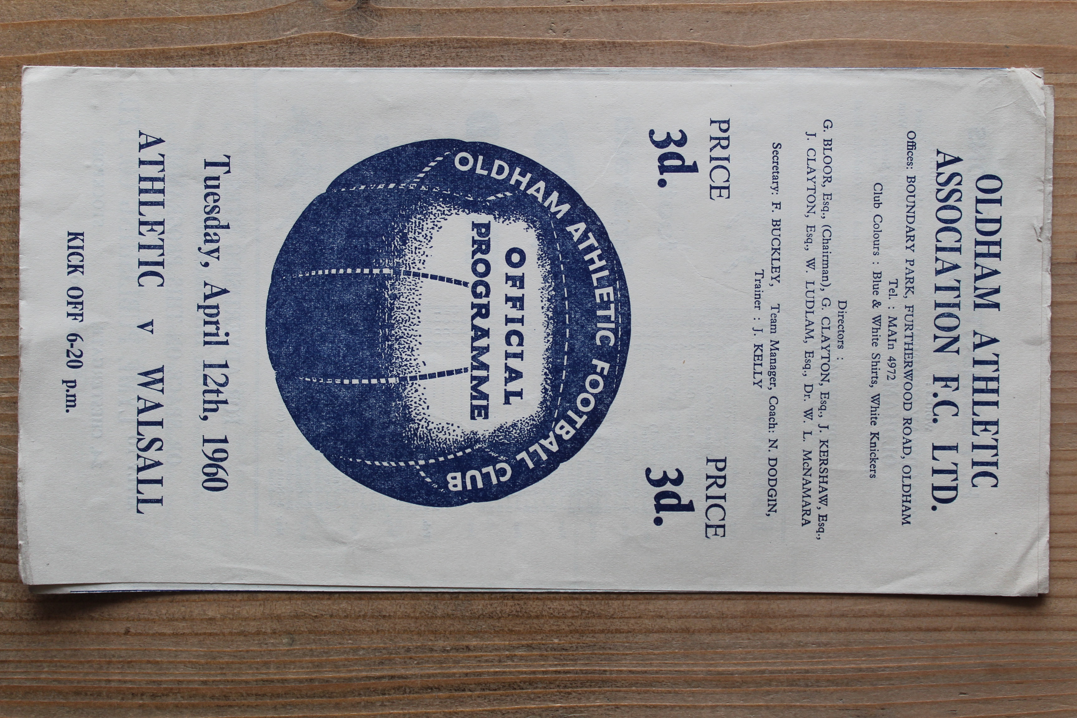 Oldham Athletic FC v Walsall FC