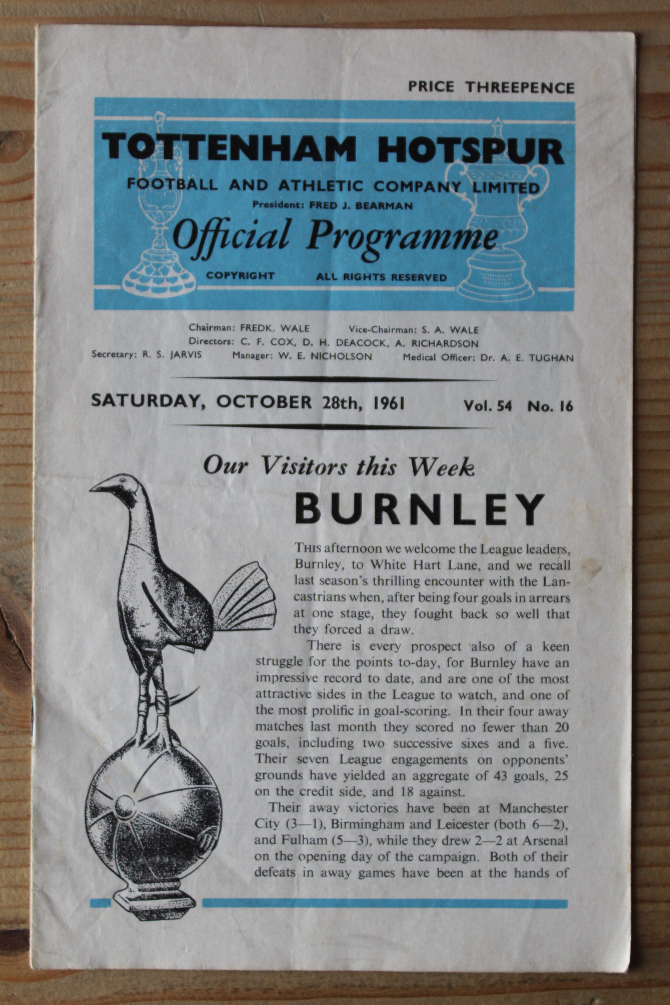 Tottenham Hotspur FC v Burnley FC