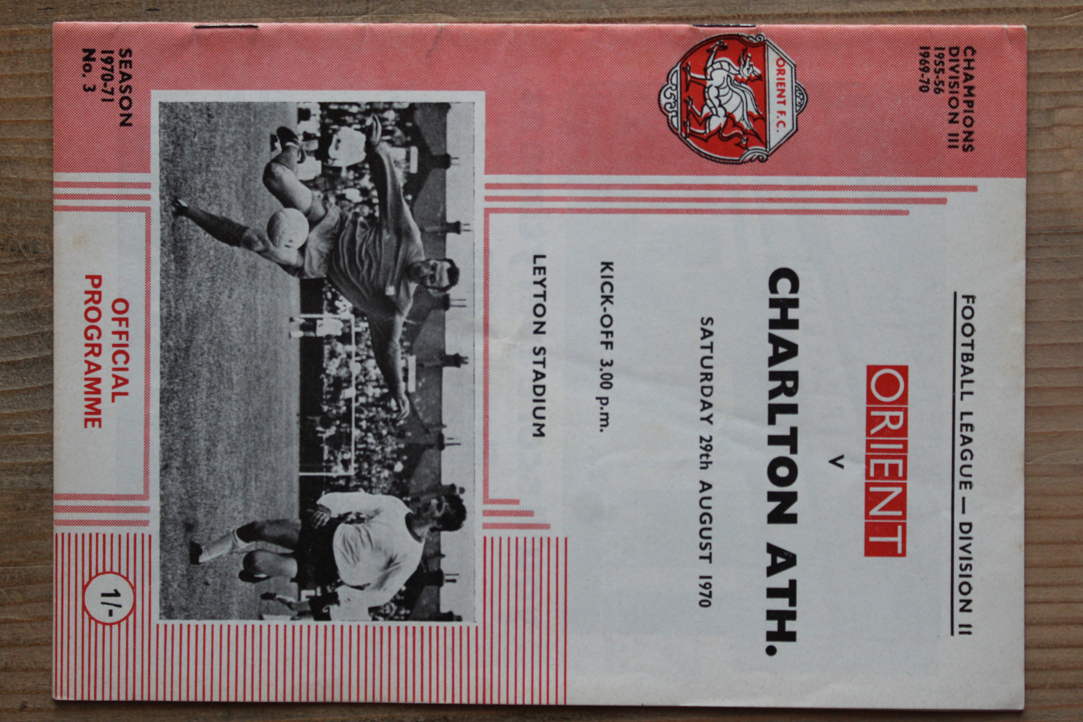 Orient v Charlton Athletic FC