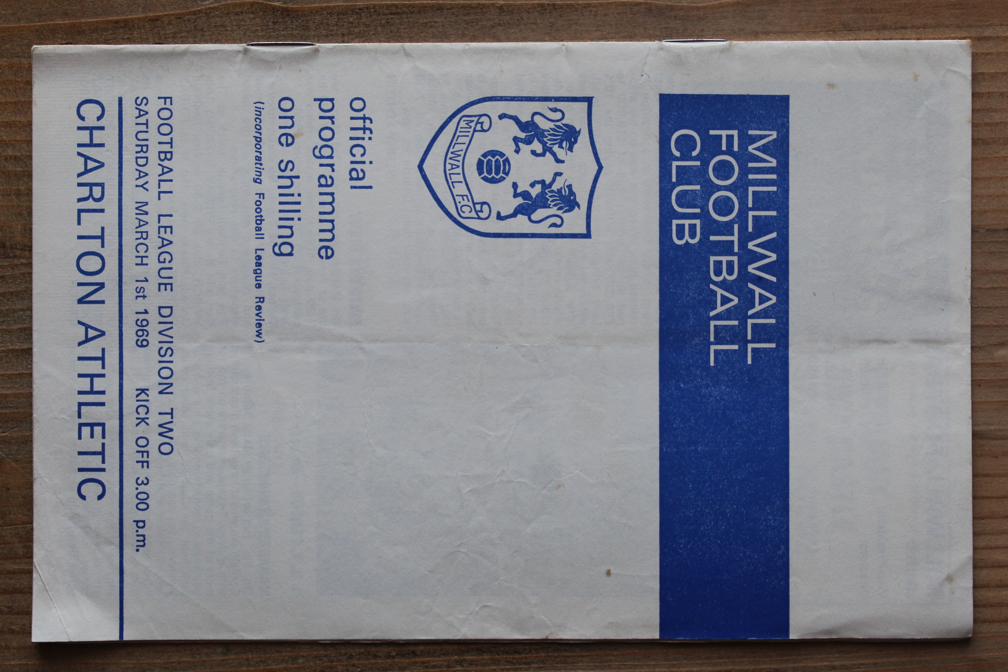 Millwall FC v Charlton Athletic FC