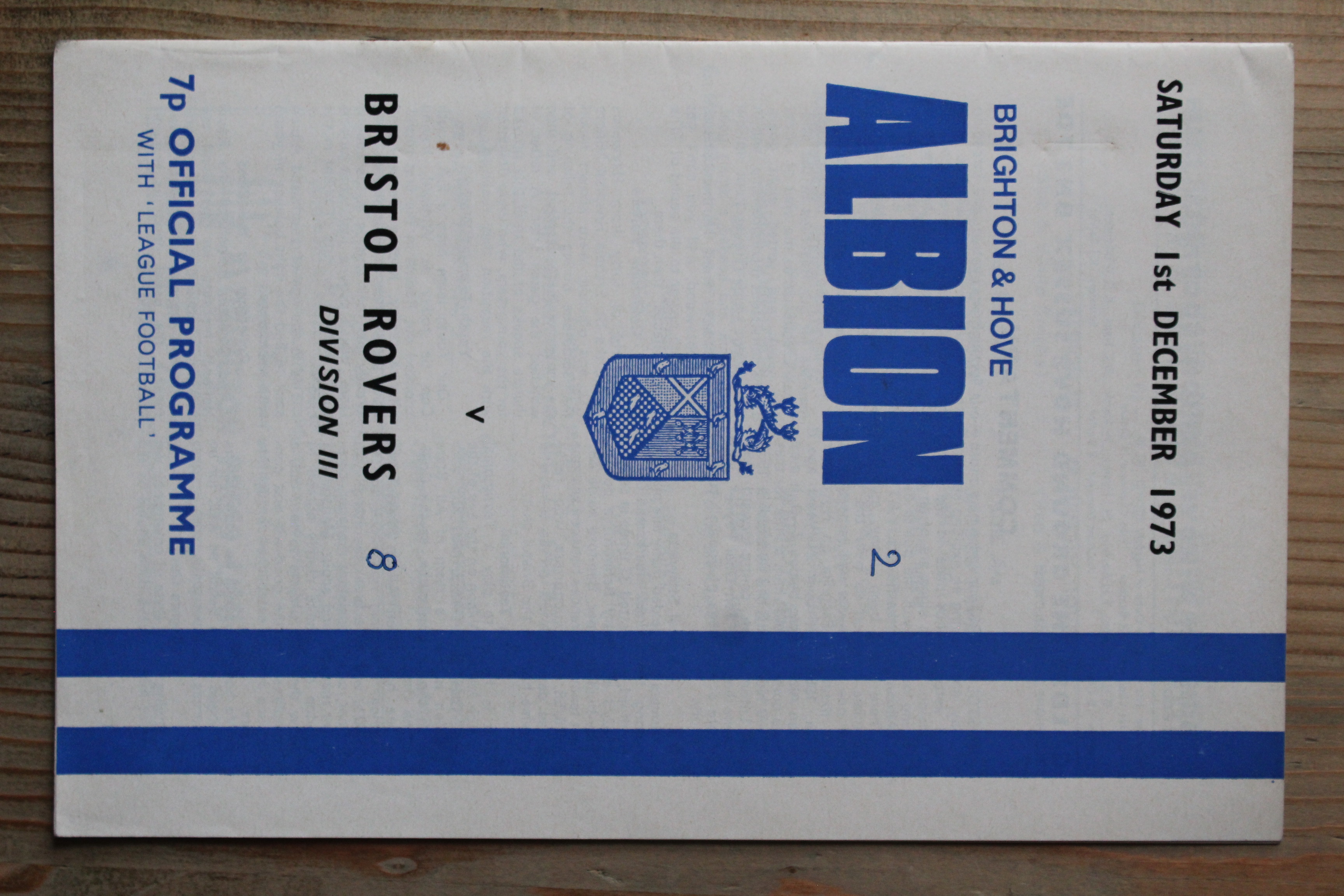 Brighton & Hove Albion FC v Bristol Rovers FC
