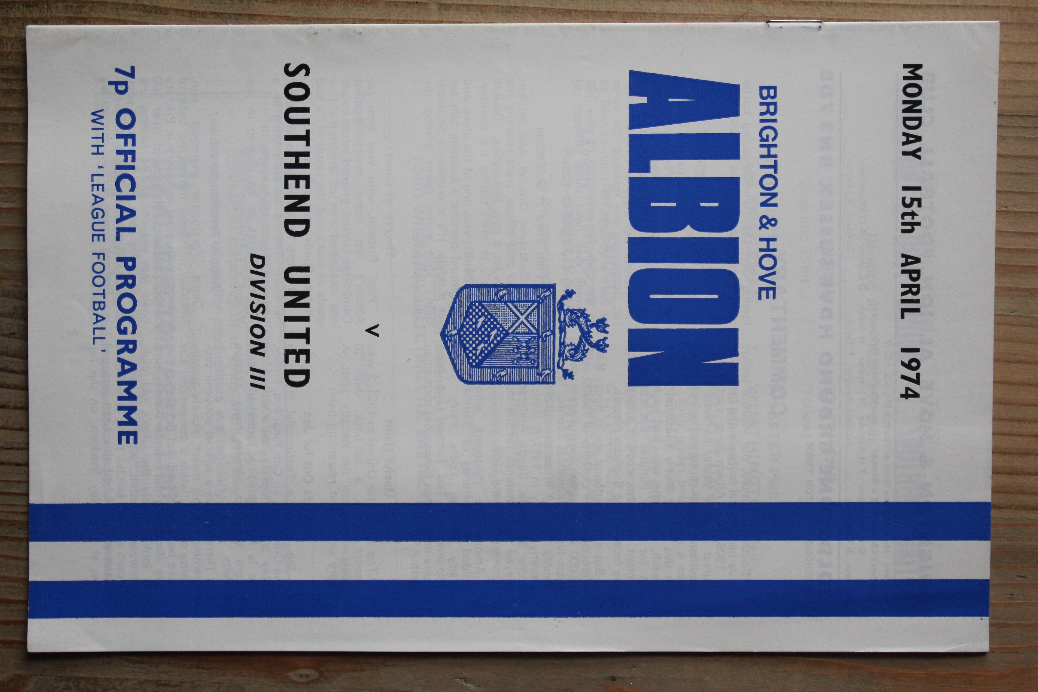 Brighton & Hove Albion FC v Southend United FC