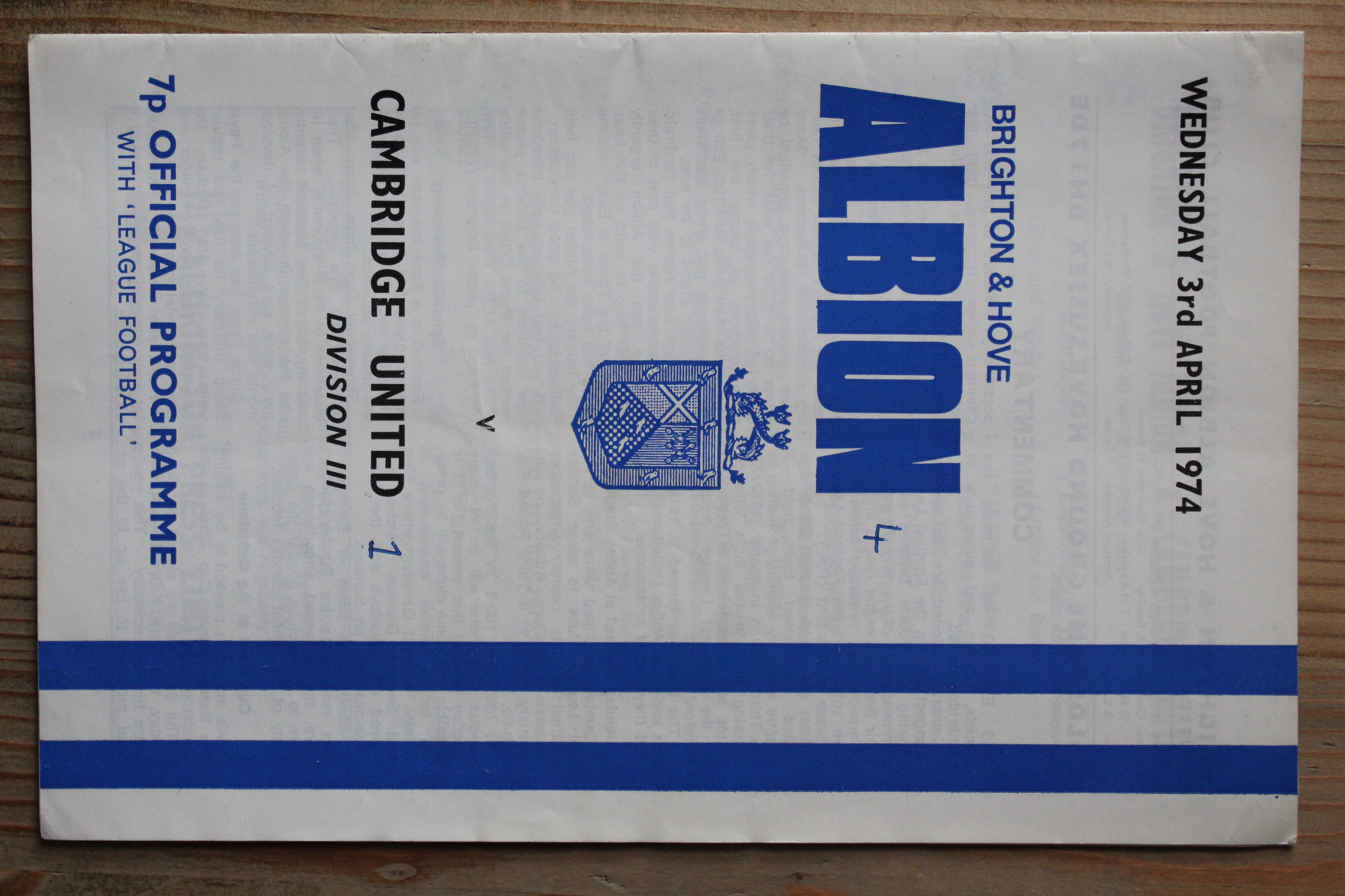 Brighton & Hove Albion FC v Cambridge United FC