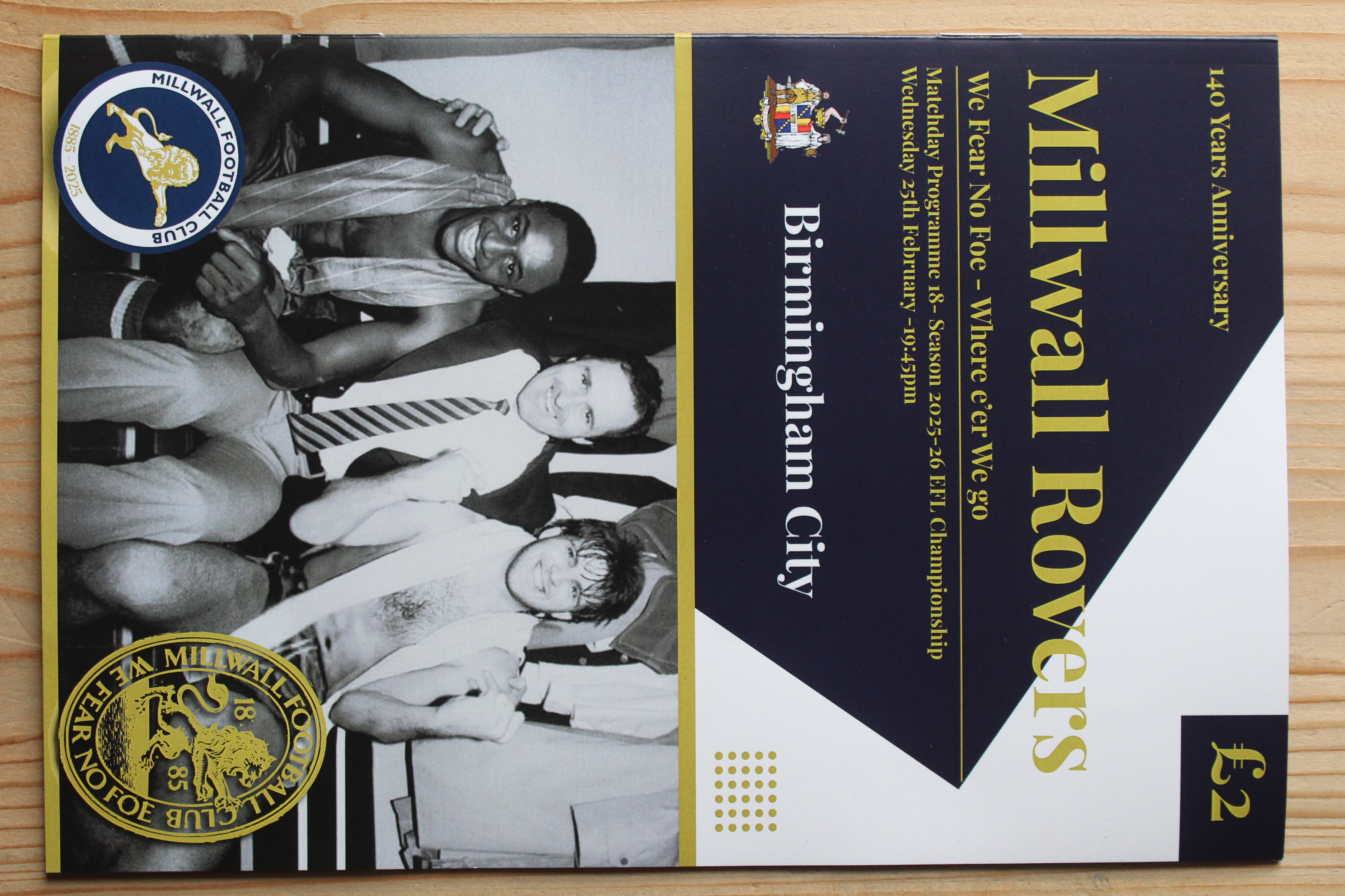 Millwall FC v Birmingham City FC