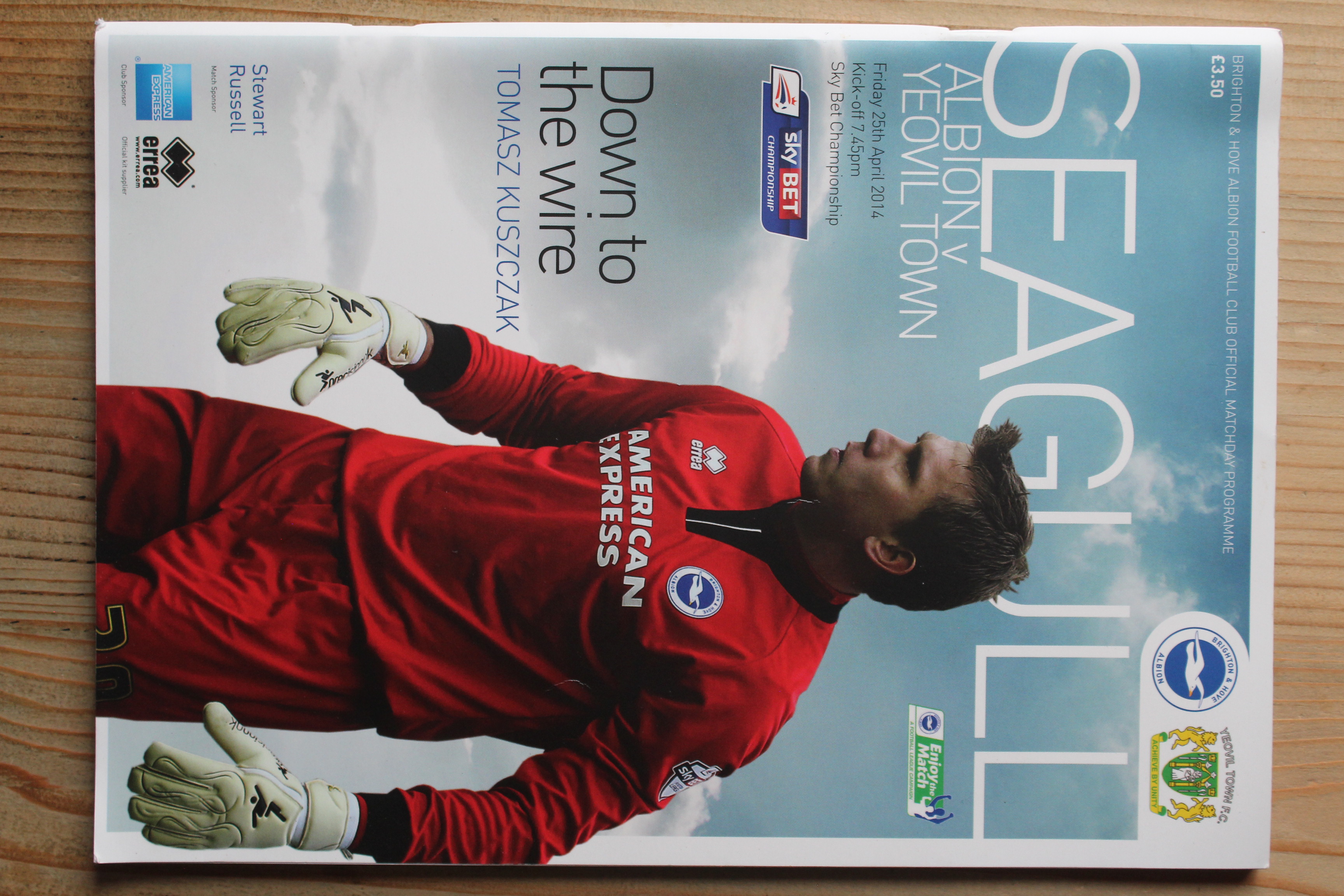 Brighton & Hove Albion FC v Yeovil Town FC
