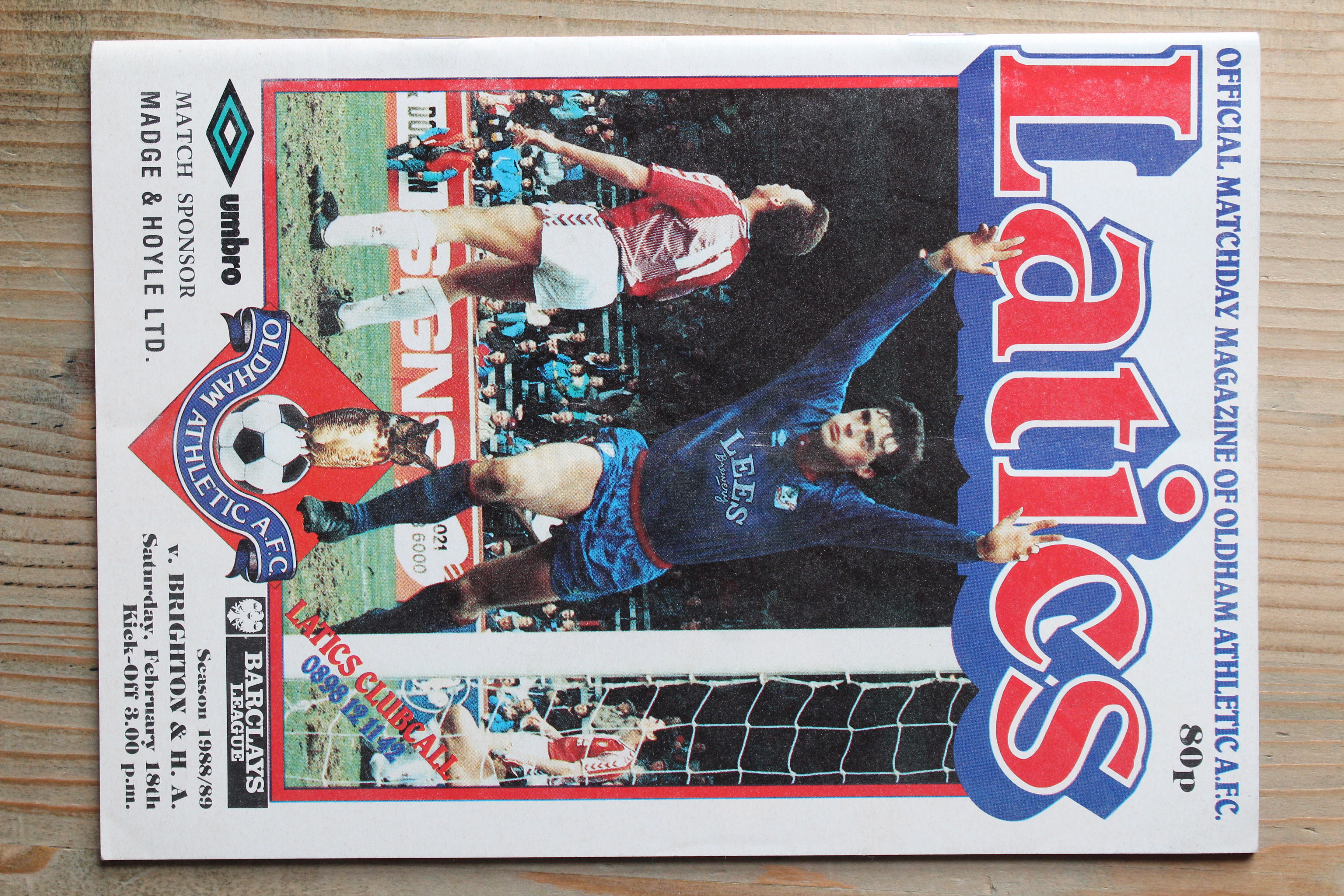 Oldham Athletic FC v Brighton & Hove Albion FC