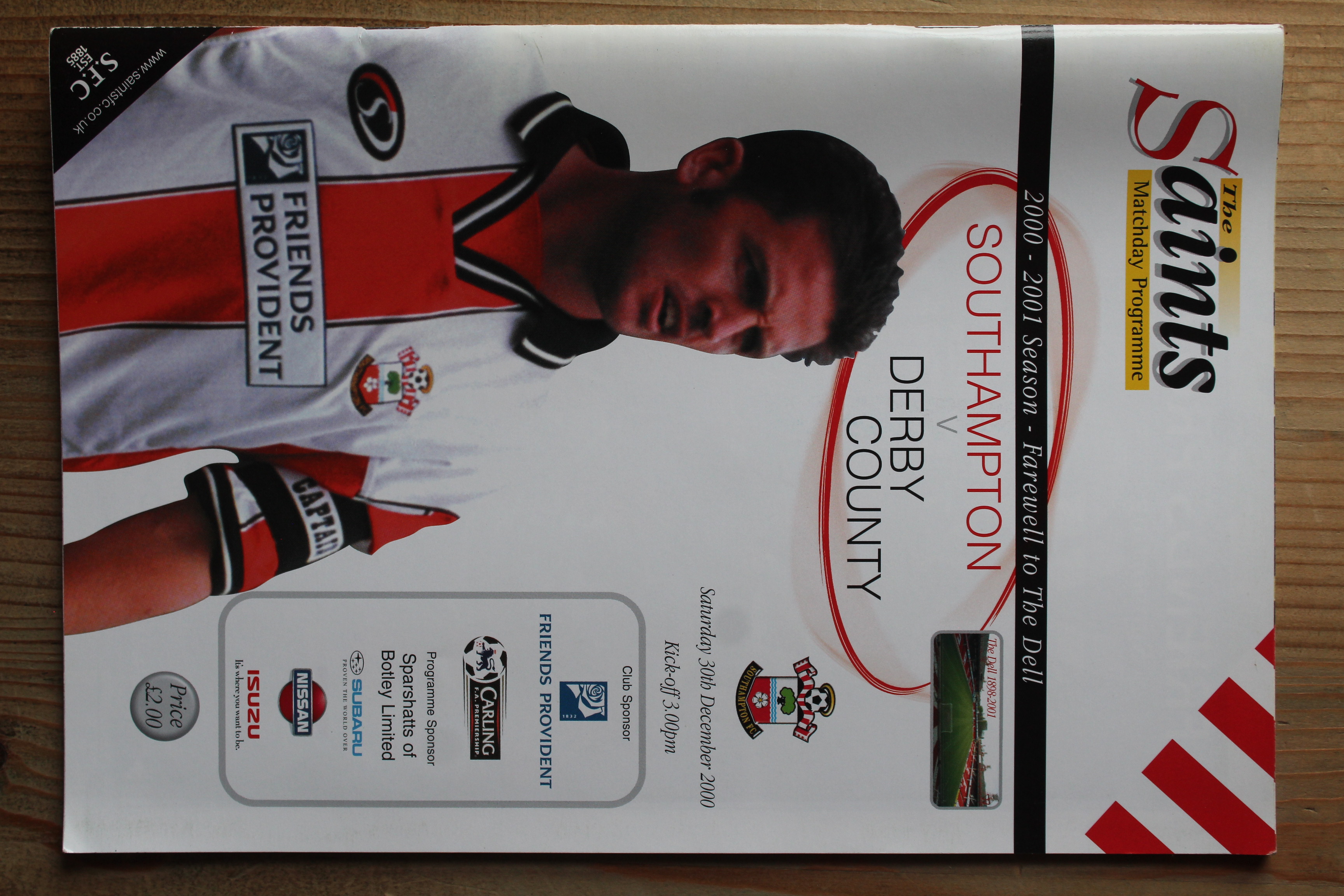 Southampton FC v Derby County FC