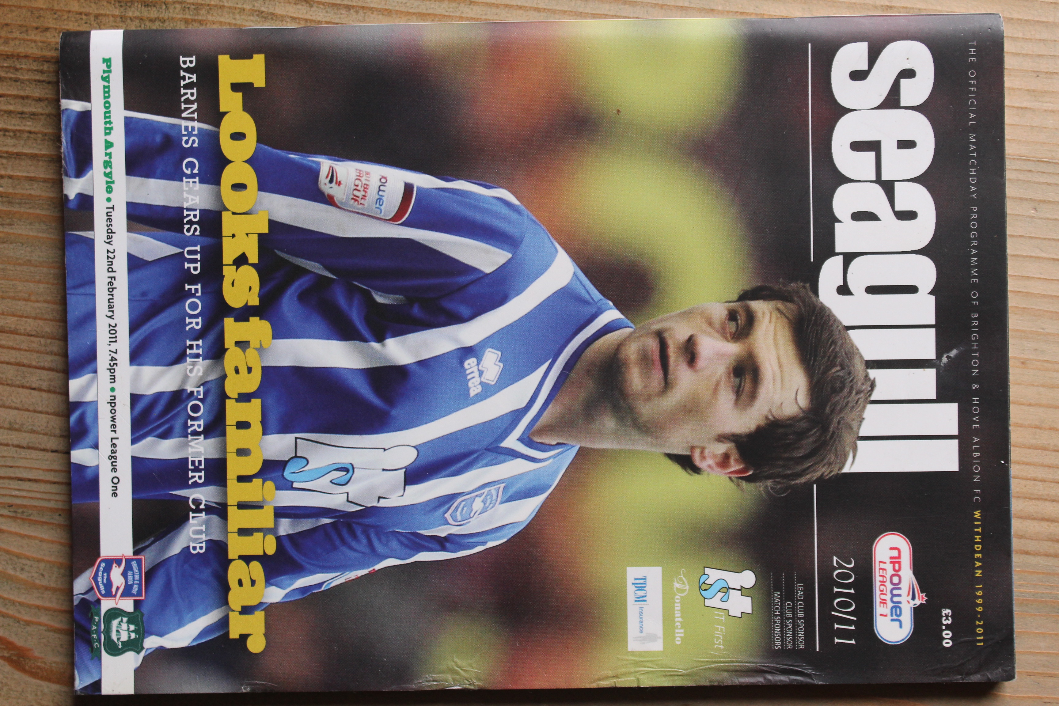 Brighton & Hove Albion FC v Plymouth Argyle FC