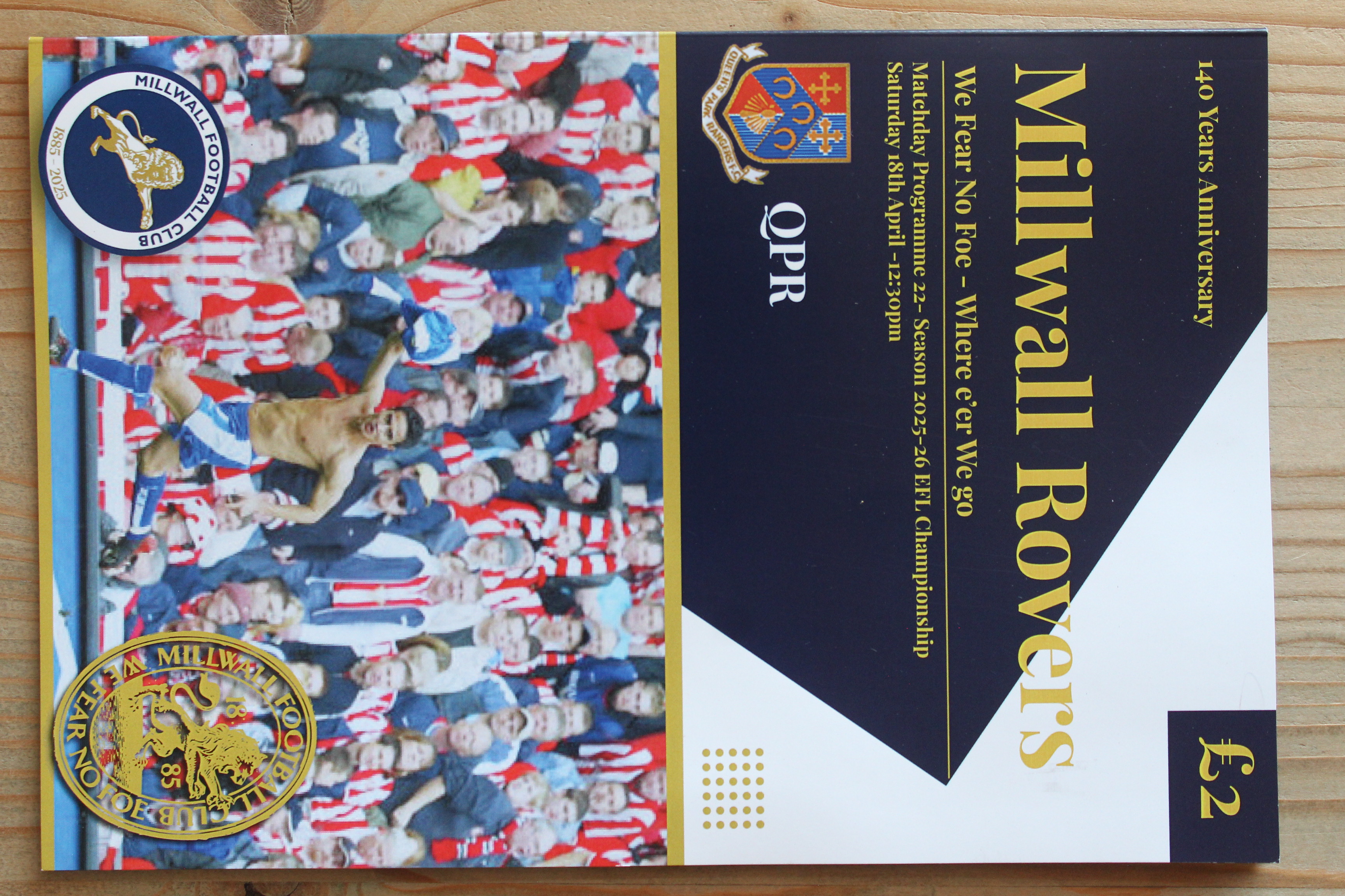 Millwall FC v Queens Park Rangers FC