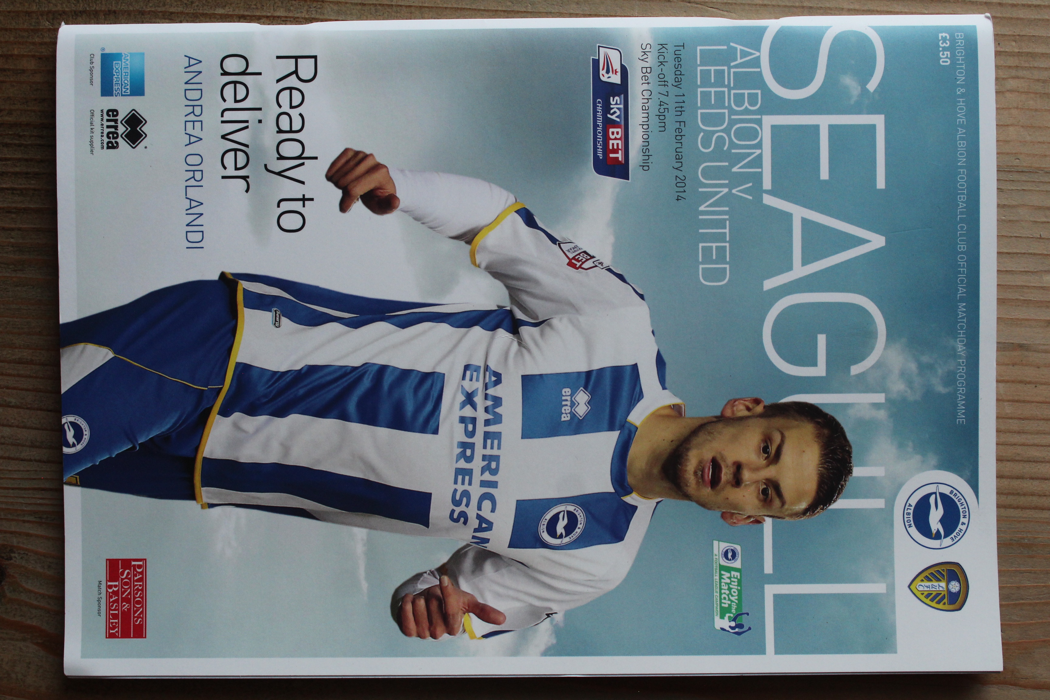 Brighton & Hove Albion FC v Leeds United FC