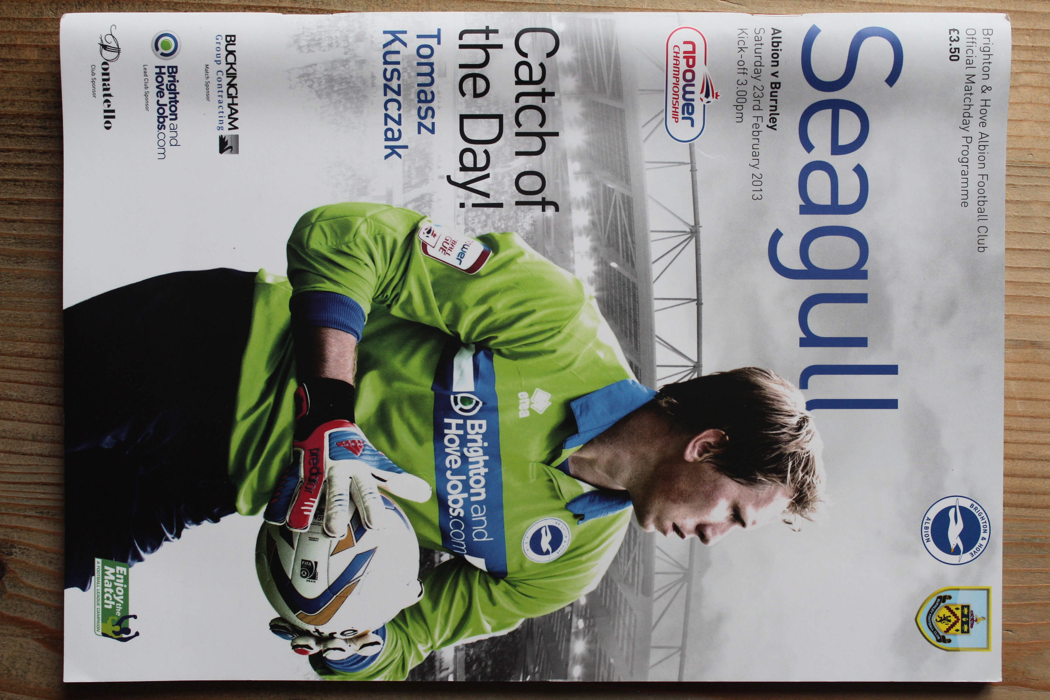 Brighton & Hove Albion FC v Burnley FC