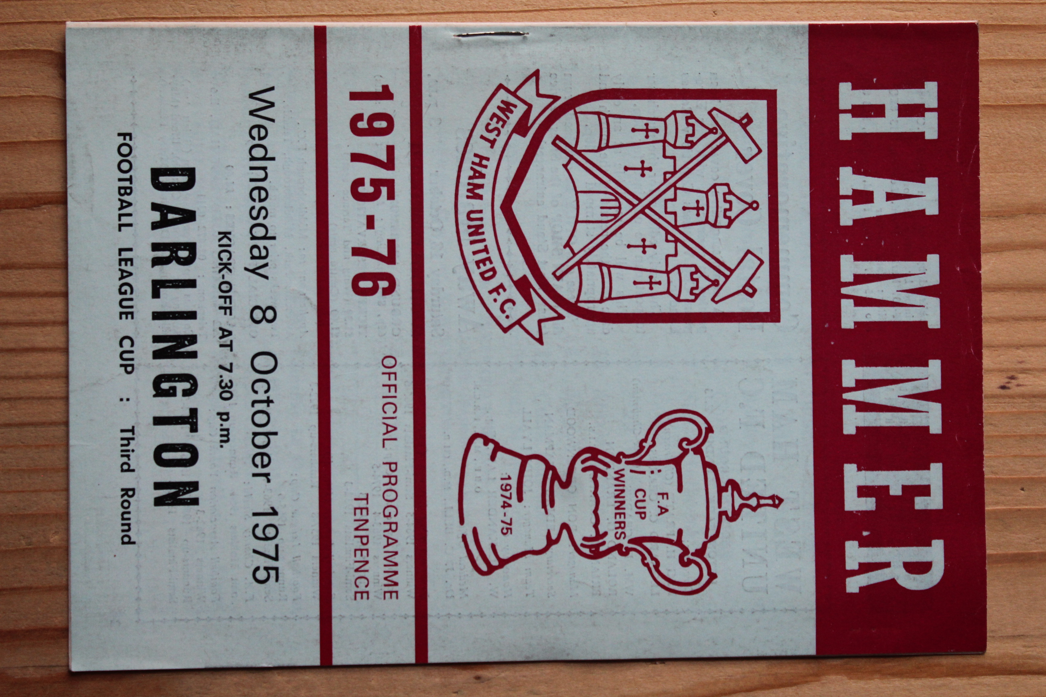 West Ham United FC v Darlington FC