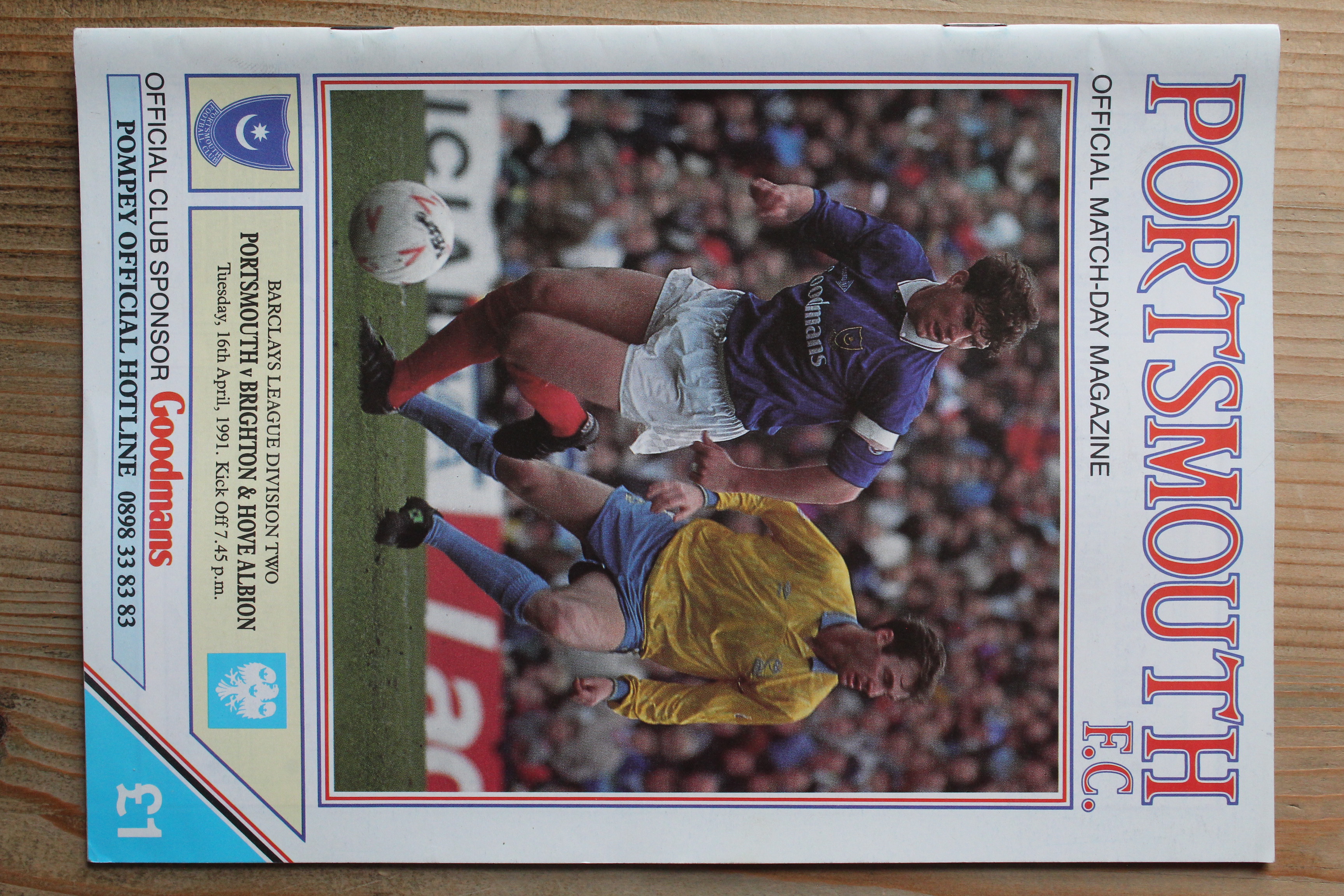 Portsmouth FC v Brighton & Hove Albion FC