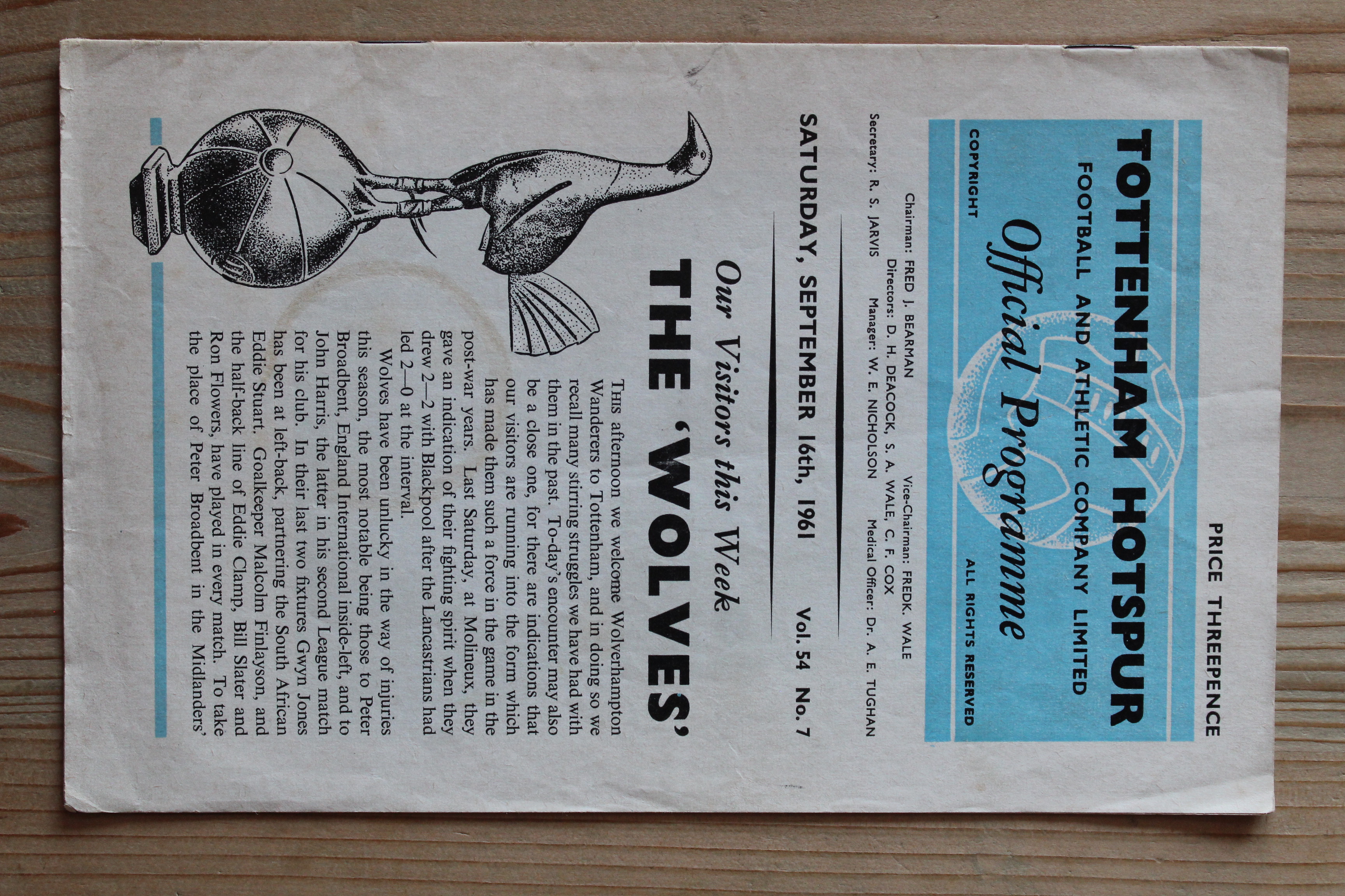 Tottenham Hotspur FC v Wolverhampton Wanderers FC