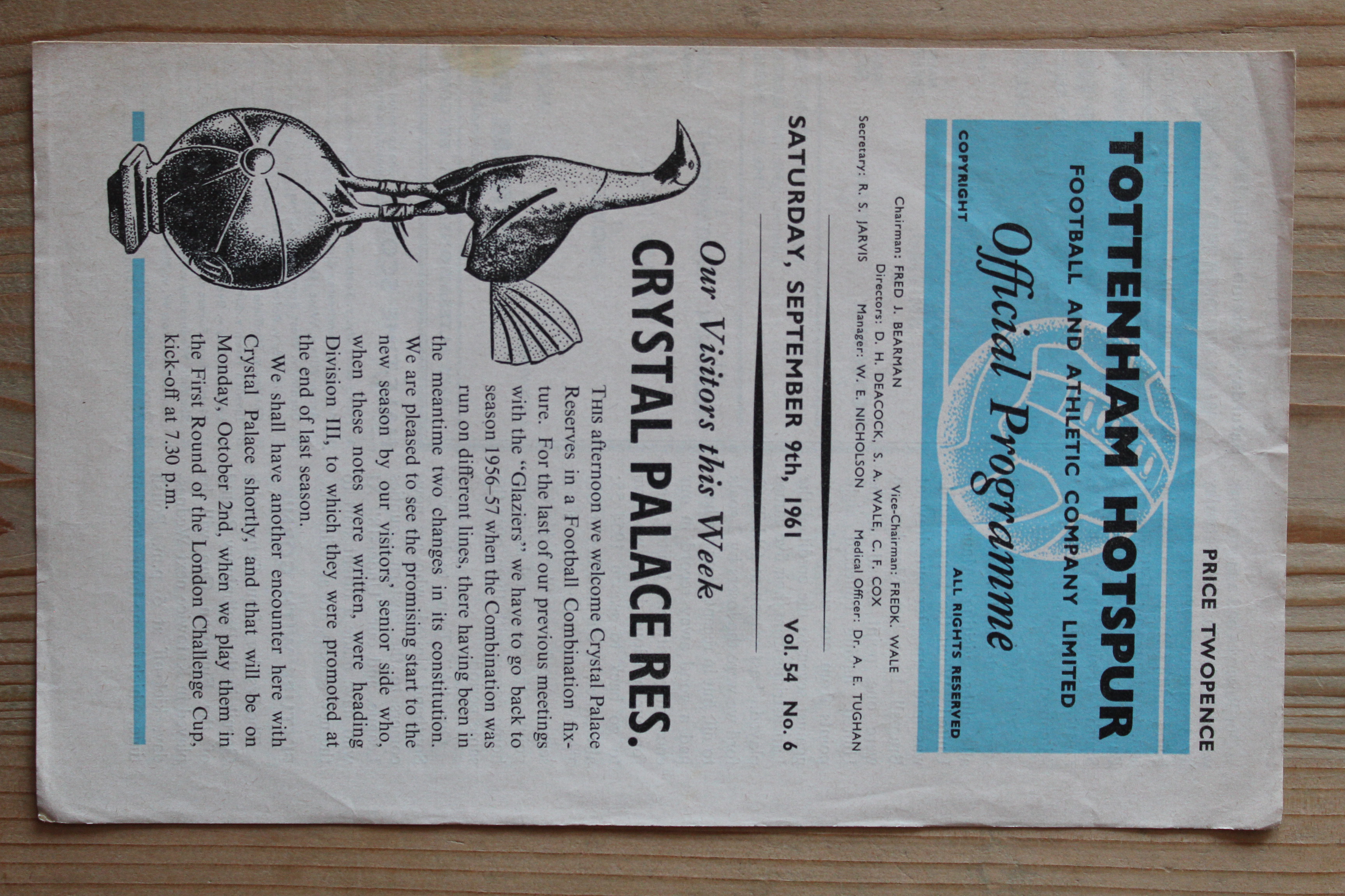 Tottenham Hotspur (Res) v Crystal Palace (Res)