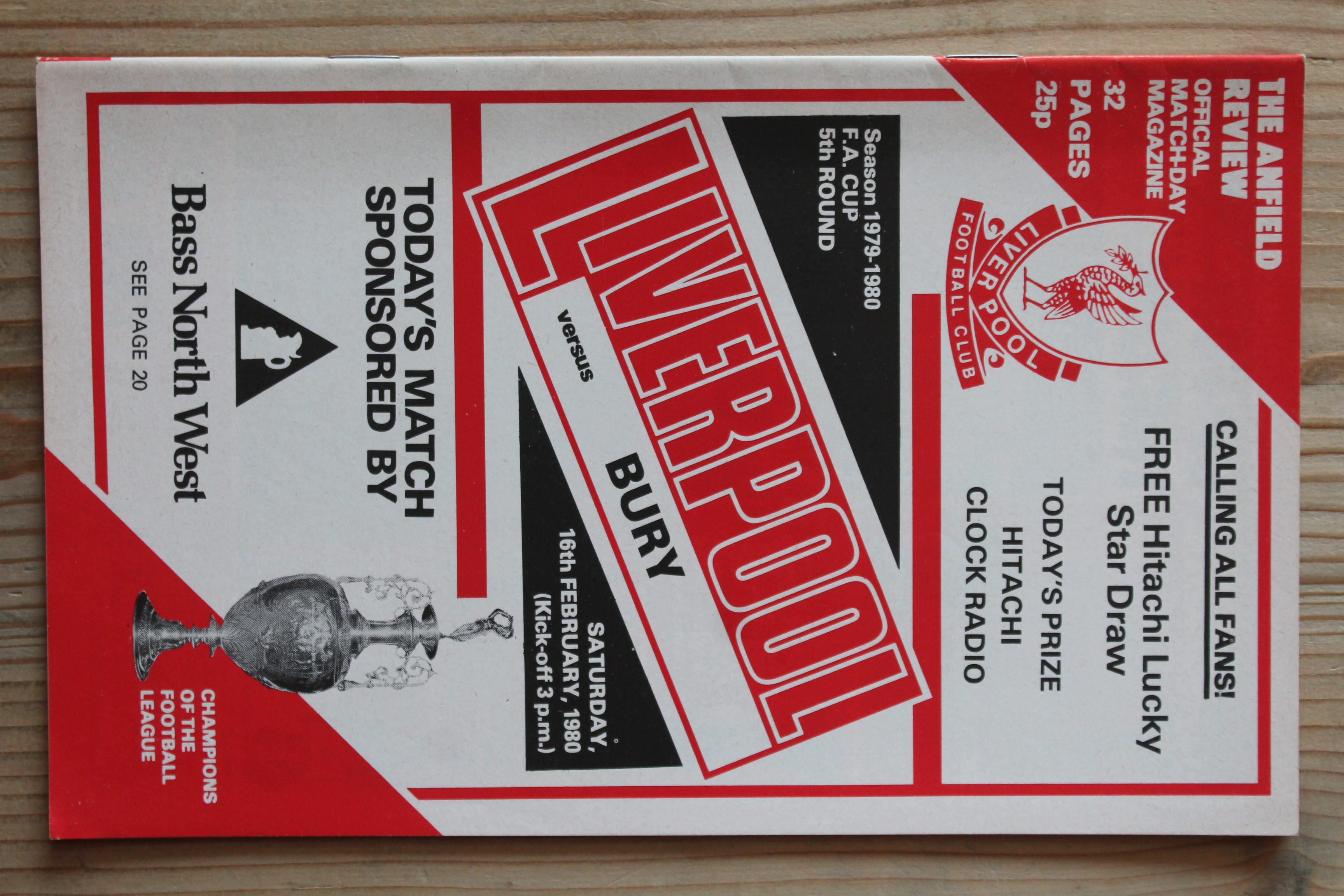 Liverpool FC v Bury FC