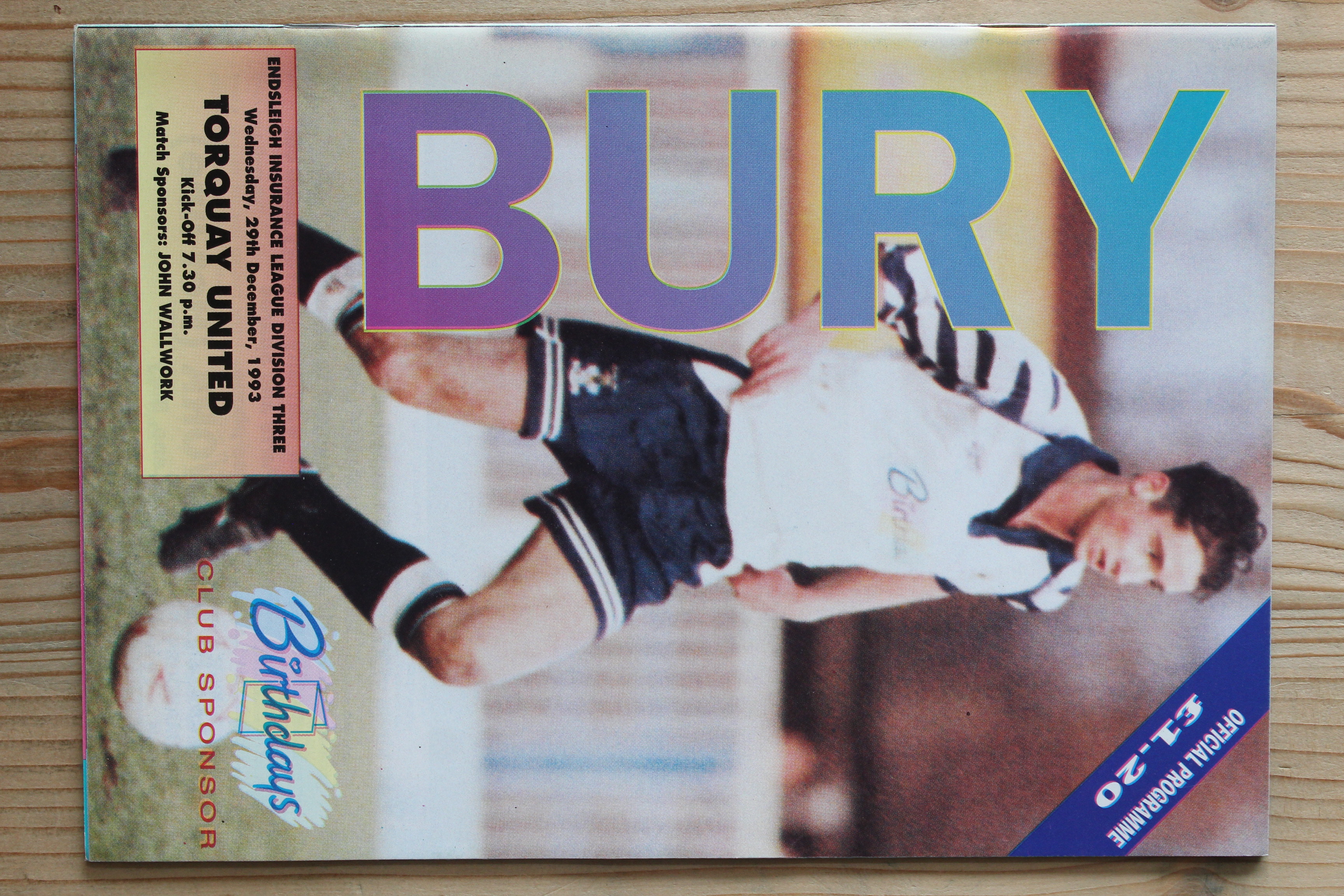 Bury FC v Torquay United FC
